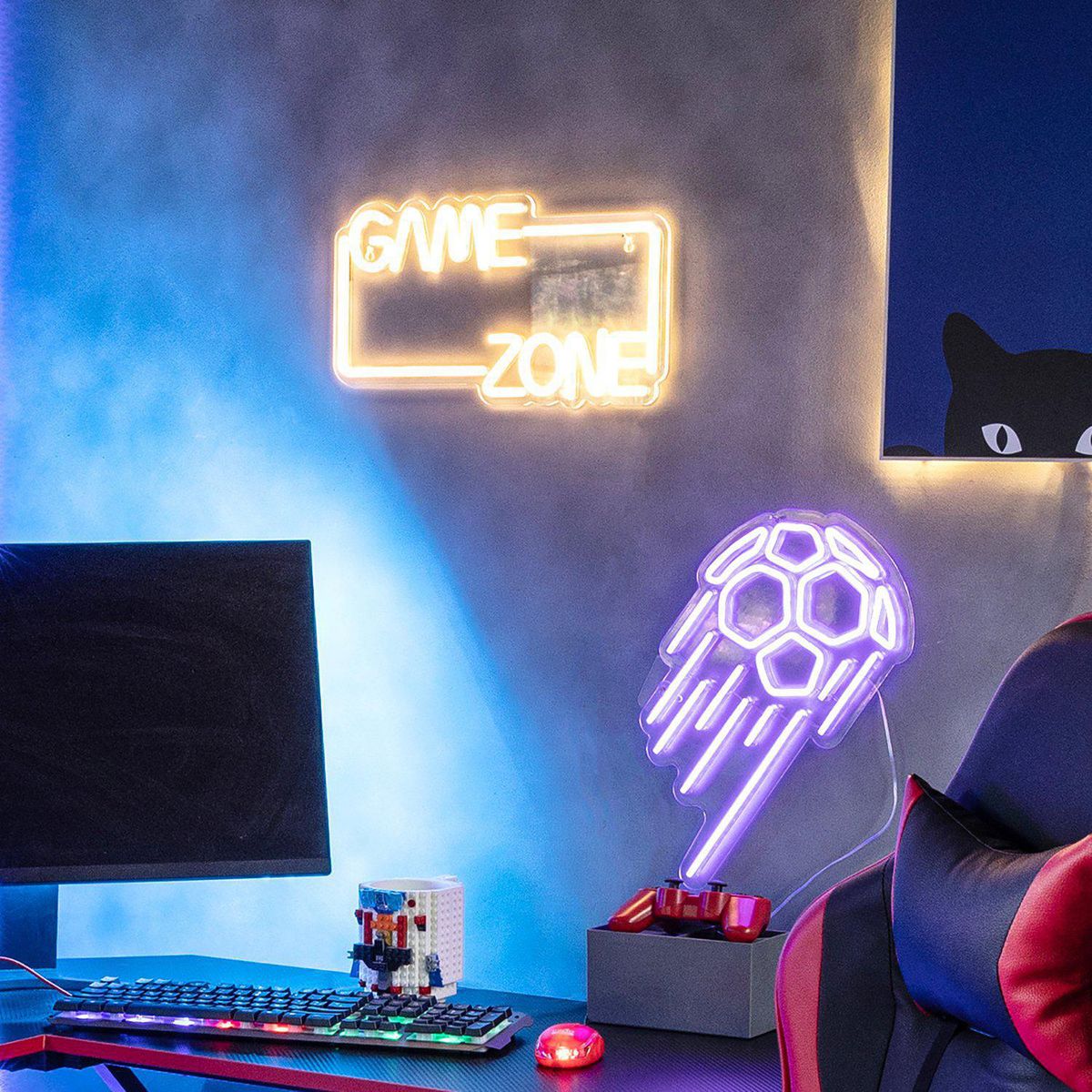 JUST HOME COLLECTION - Lámpara LED Neón Gamezone