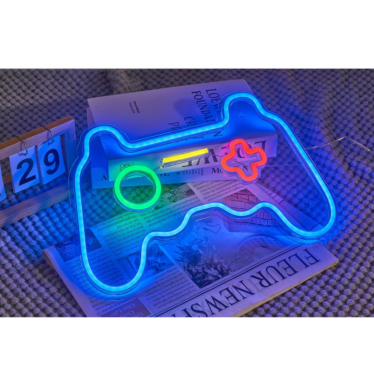 JUST HOME COLLECTION - Lámpara LED Neón Gamepad