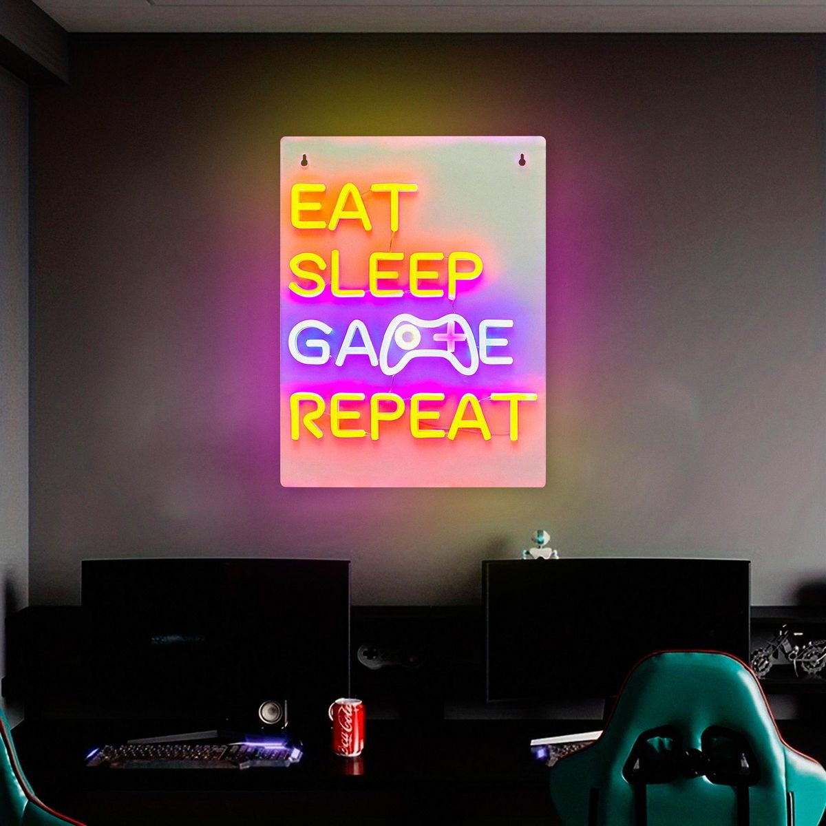 JUST HOME COLLECTION - Lámpara LED Neón Gamer