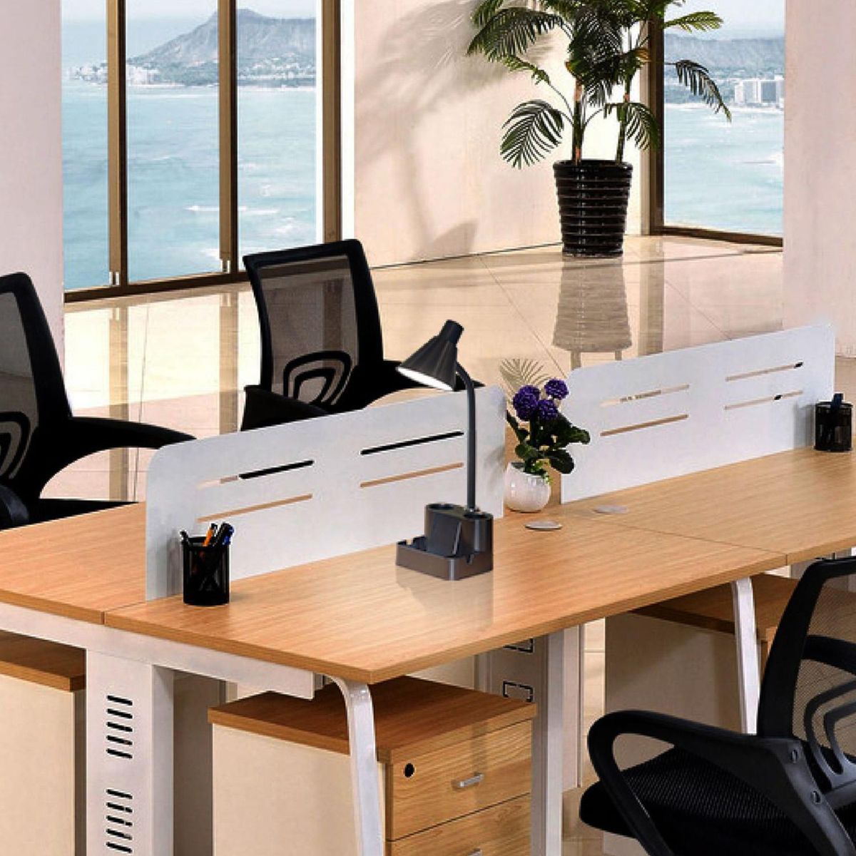 JUST HOME COLLECTION - Lámpara de Escritorio LED Beja Negro