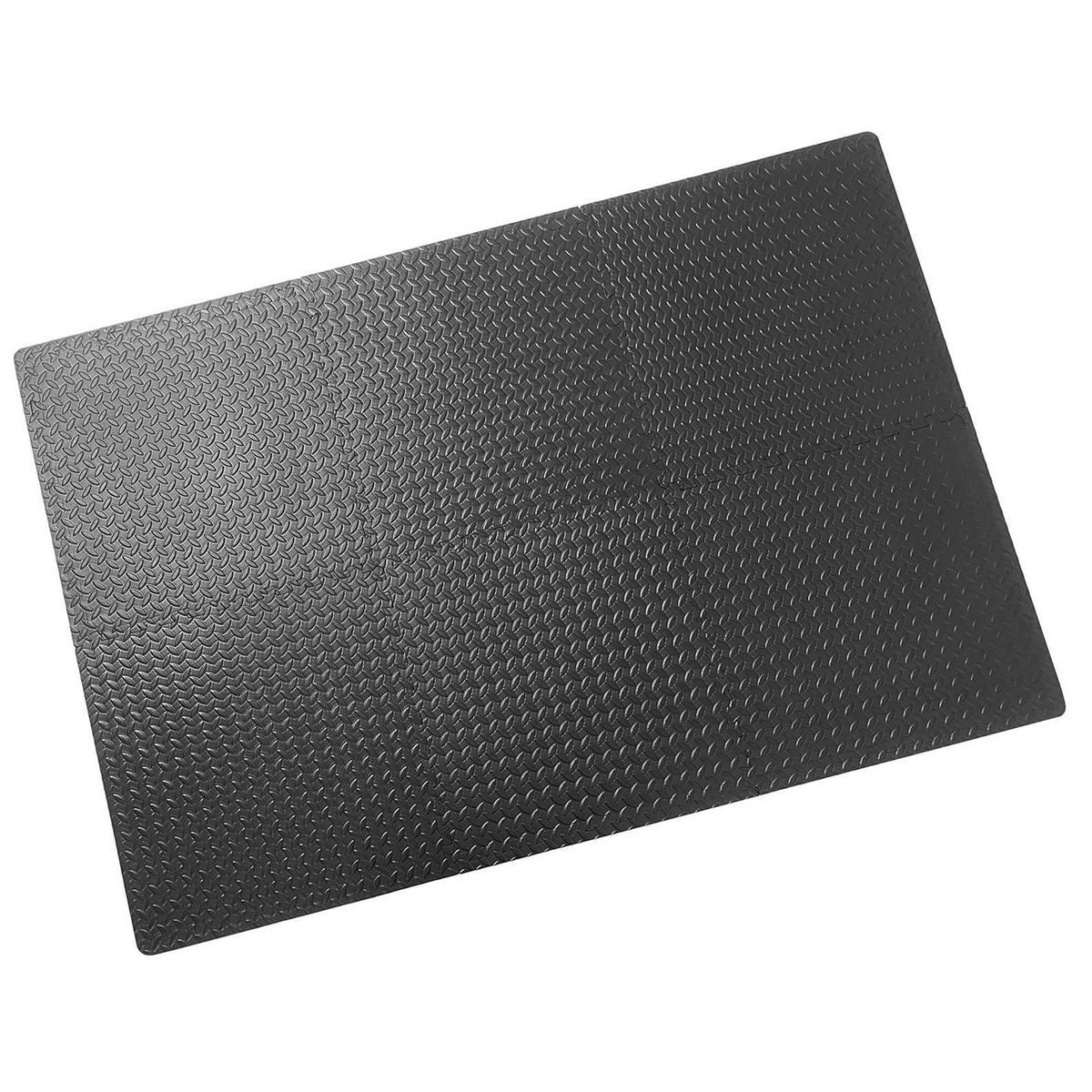 JUST HOME COLLECTION - Set x6 Alfombras Fitness Eva 61x61 cm Negro