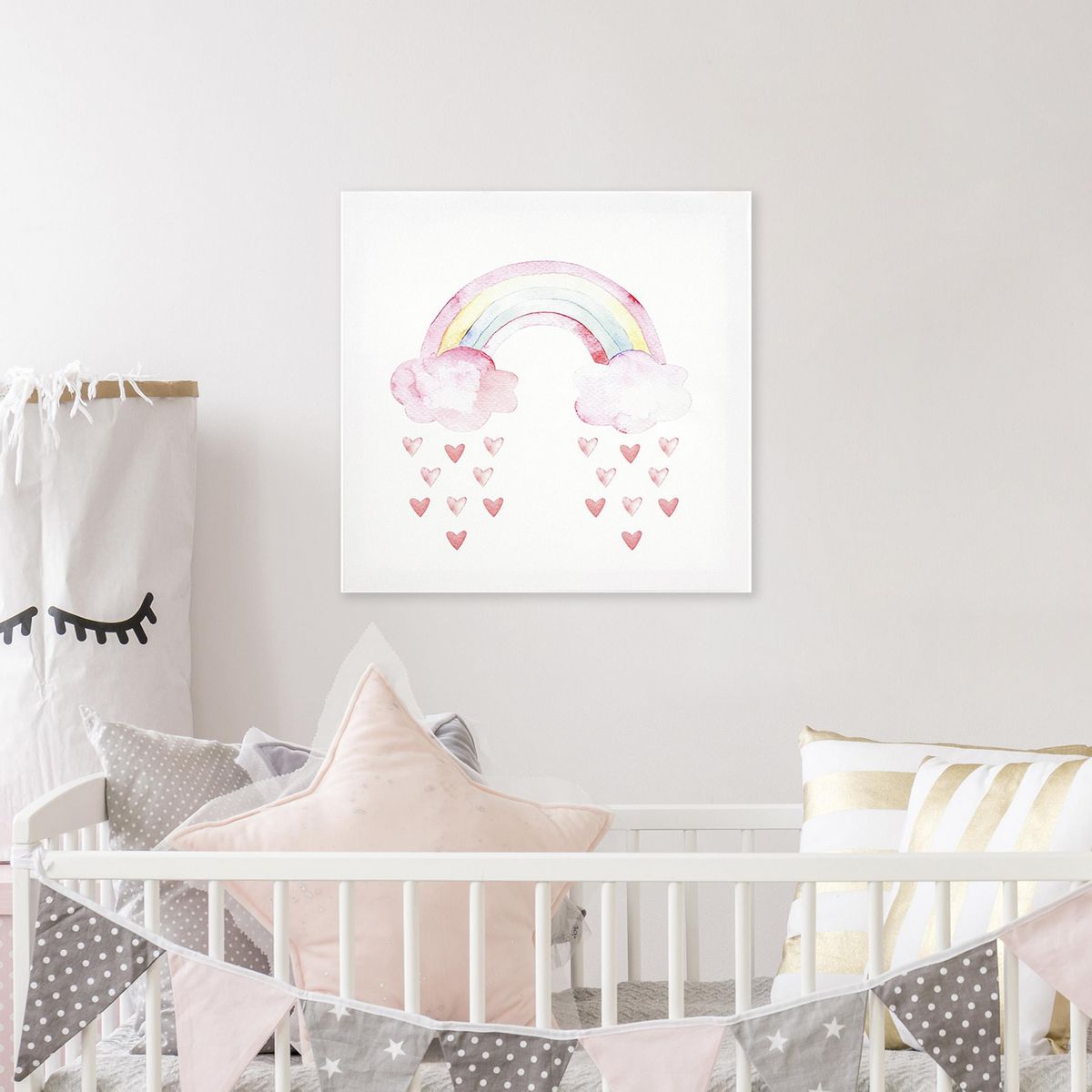 JUST HOME COLLECTION - Cuadro Canvas Inf Rainbow 30X30 CM