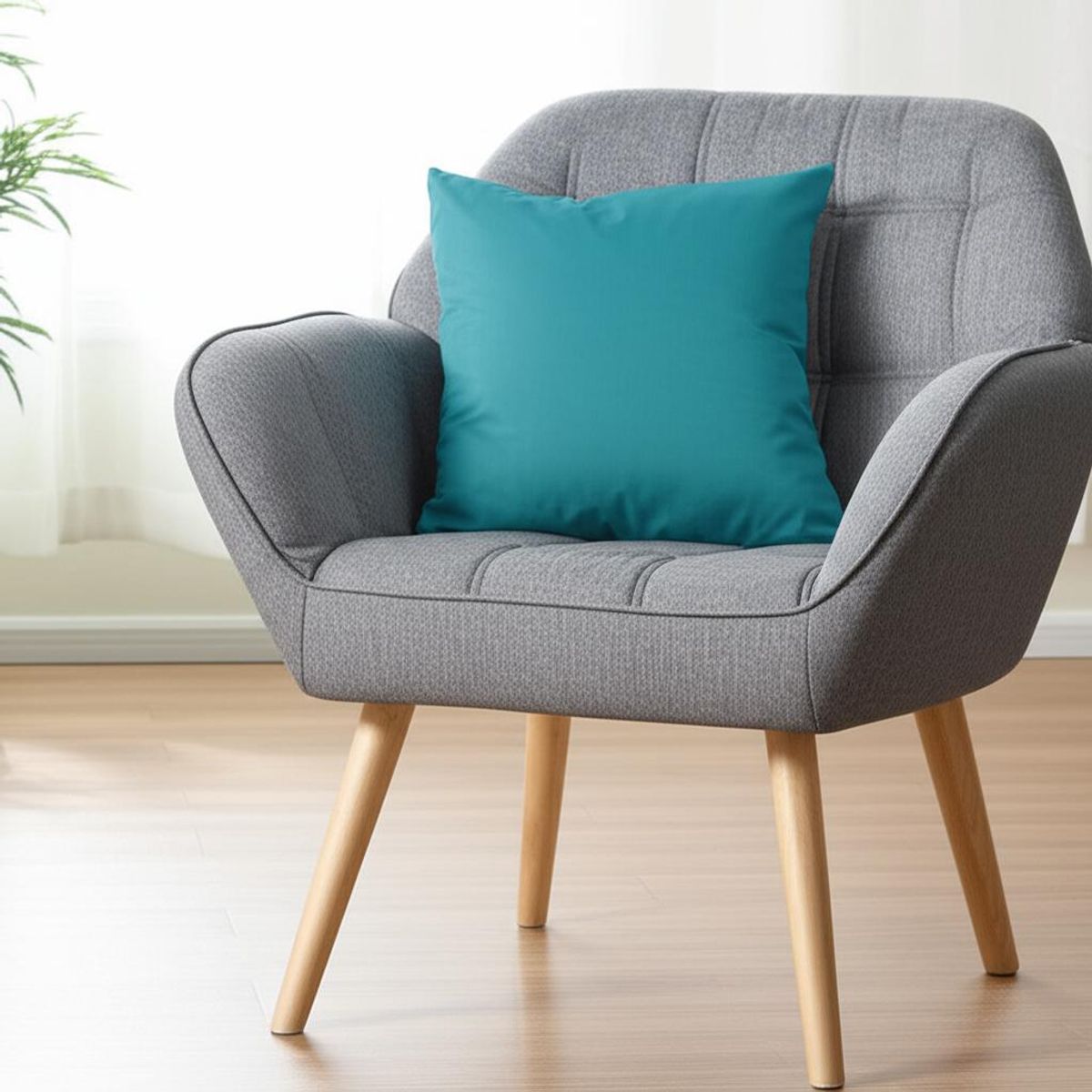 JUST HOME COLLECTION - Cojín Print Flor Verde 3 45x45cm