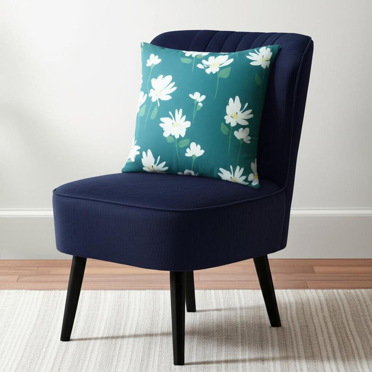 JUST HOME COLLECTION - Cojín Print Flor Verde 1 45x45cm