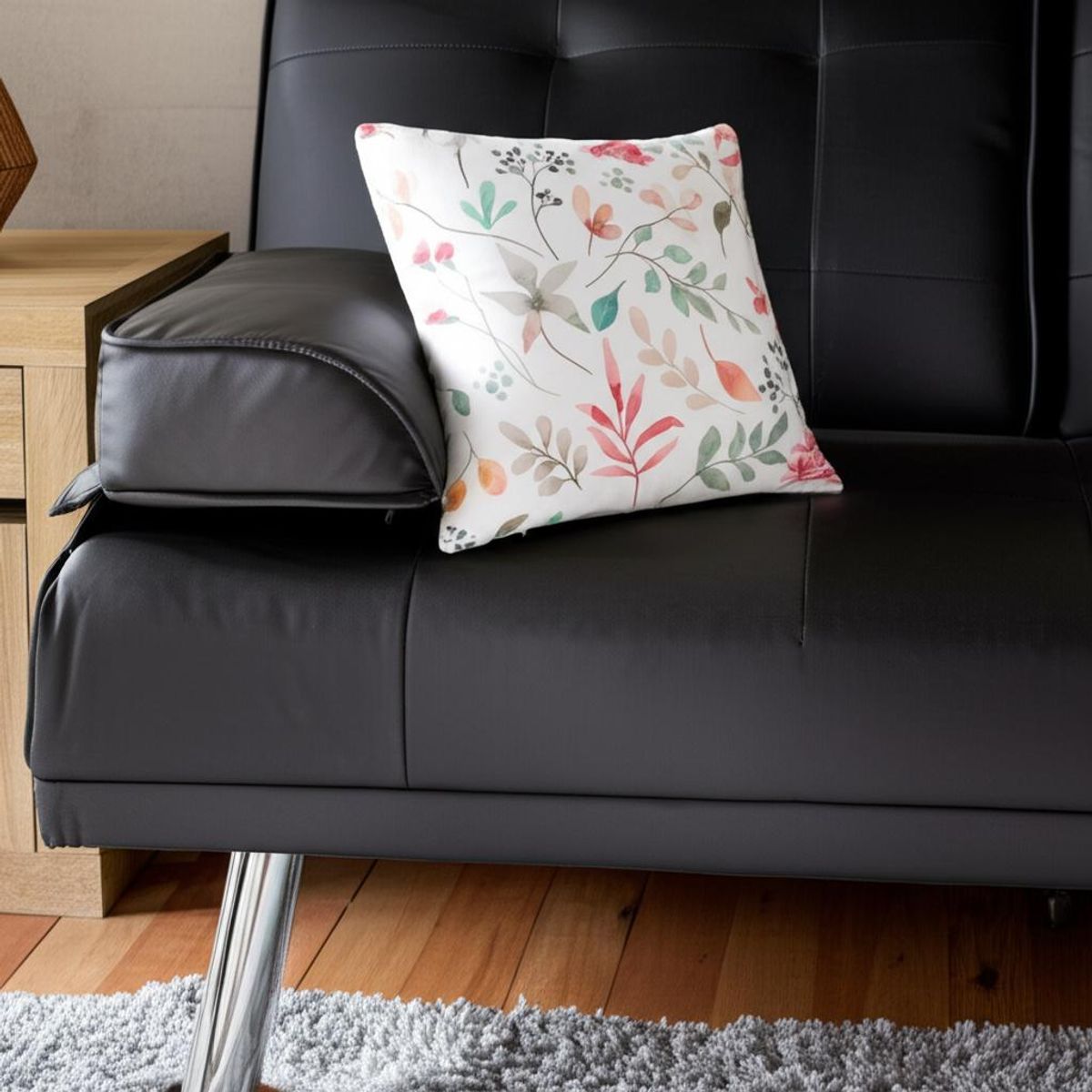 JUST HOME COLLECTION - Cojín Flor Naranjo 2 45x45cm