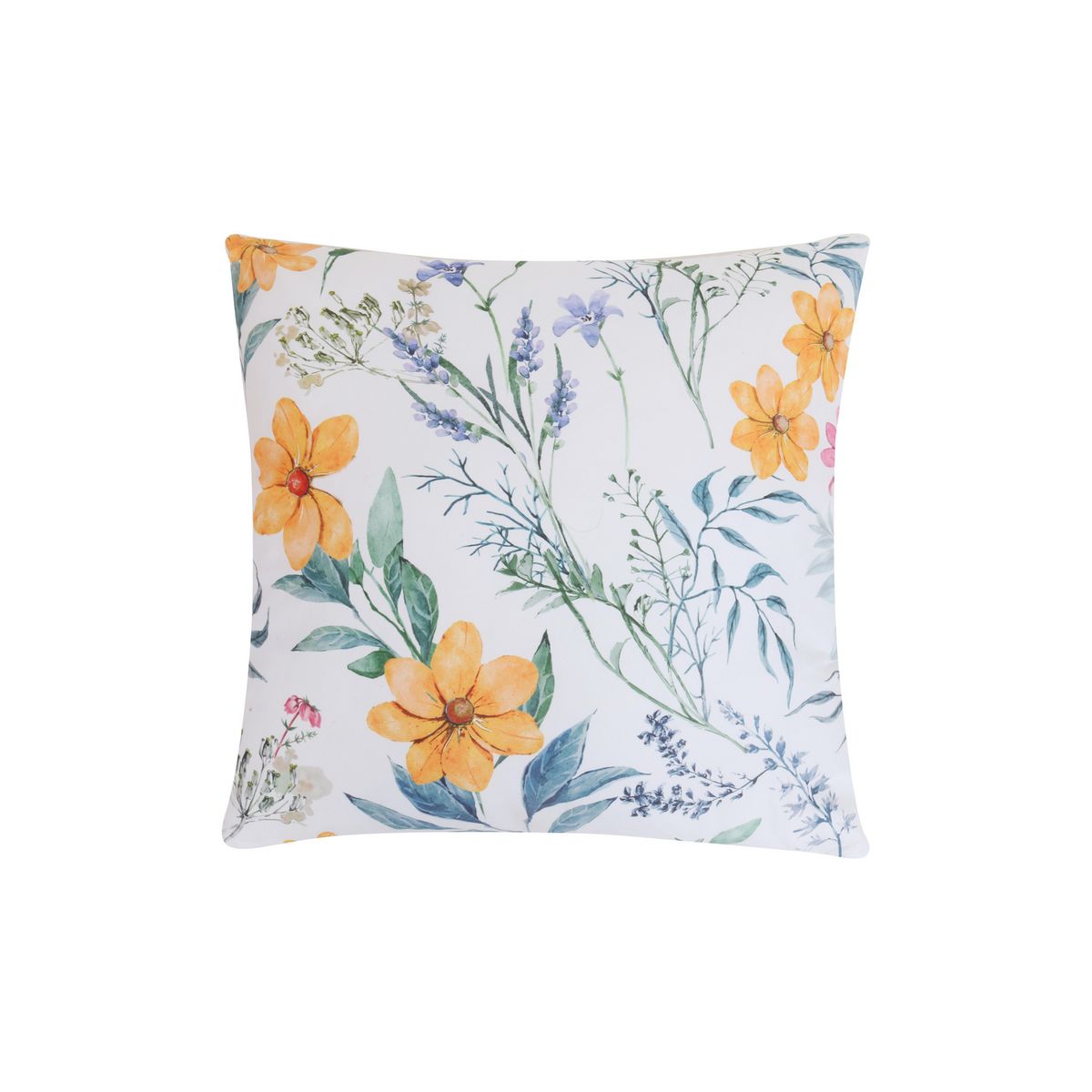 JUST HOME COLLECTION - Cojín Flor Naranjo 1 45x45cm