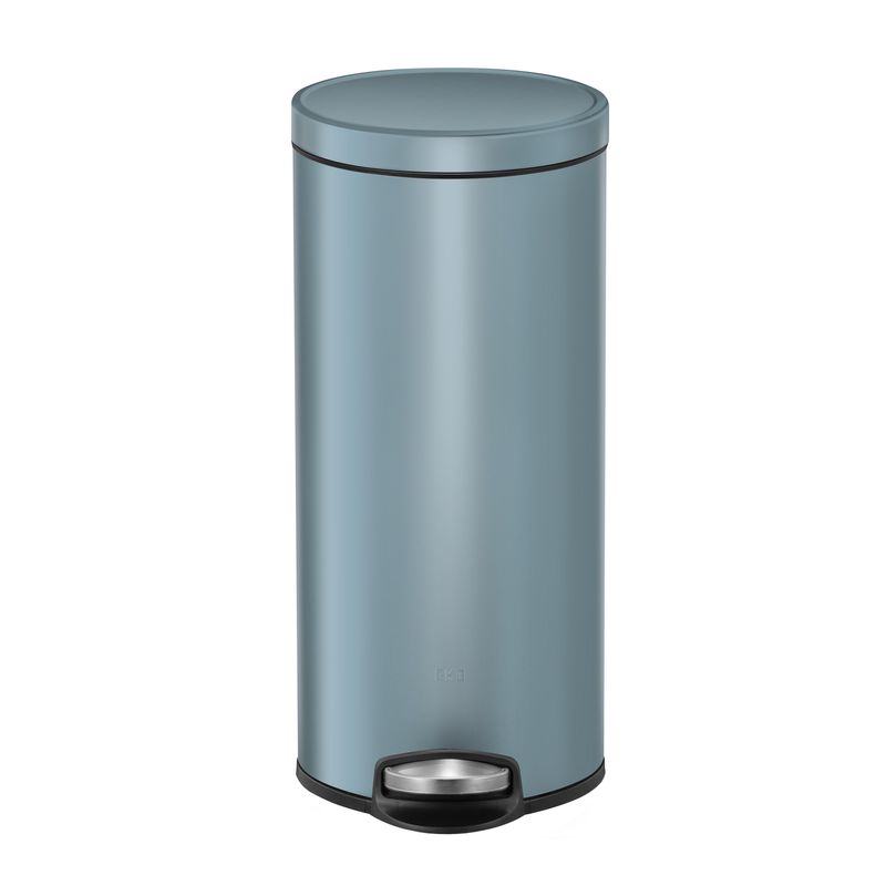 EKO - Basurero Cilíndrico Gris Oscuro 30L