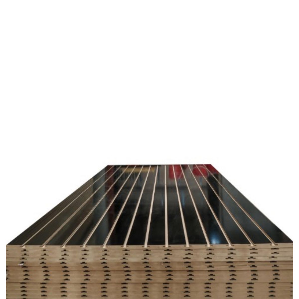 TIMBERMAC - Tablero ranurado 18mm 4x8 Negro