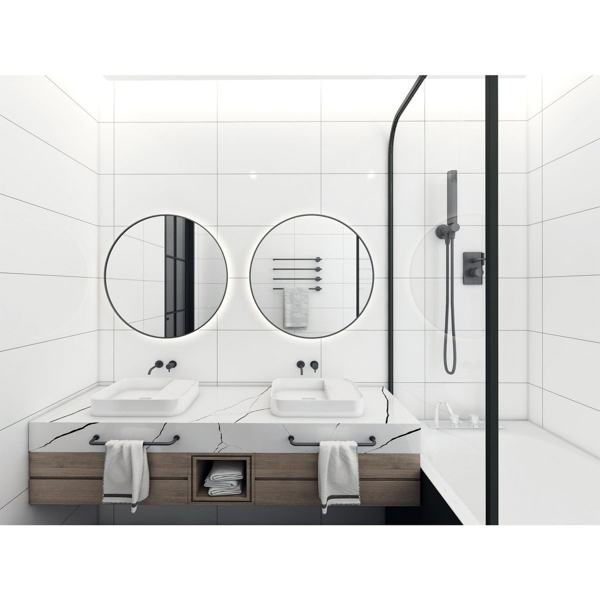 HOLZTEK - Cerámica Blanca Lisa 30x60cm 1,62m2