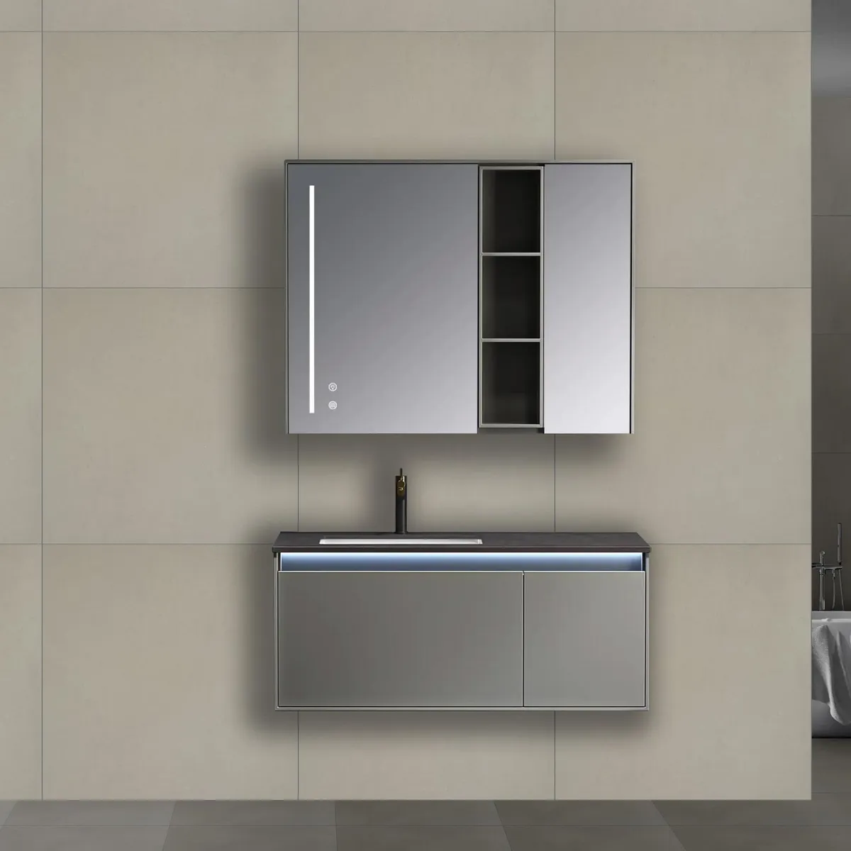 HOLZTEK - Gres Porcelanico Beige 60x60cm 1.44m2