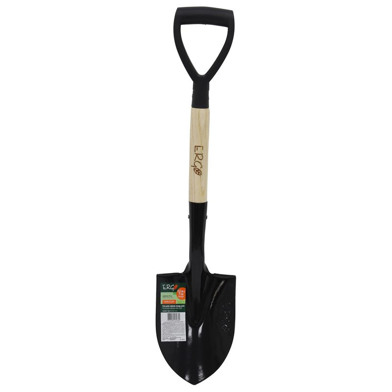 ERGO - Pala Punta Redonda con Mango Corto 70cm