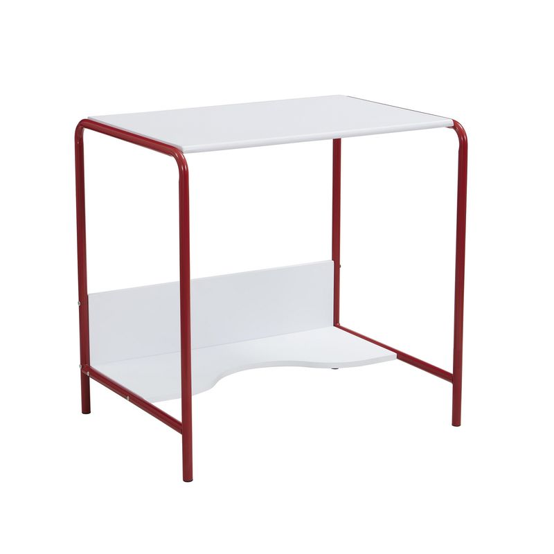 JUST HOME COLLECTION - Mesa Infantil Hoback Blanco/Rojo