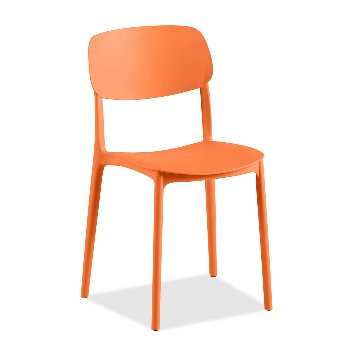 JUST HOME COLLECTION - Silla Apilable Lady Naranja