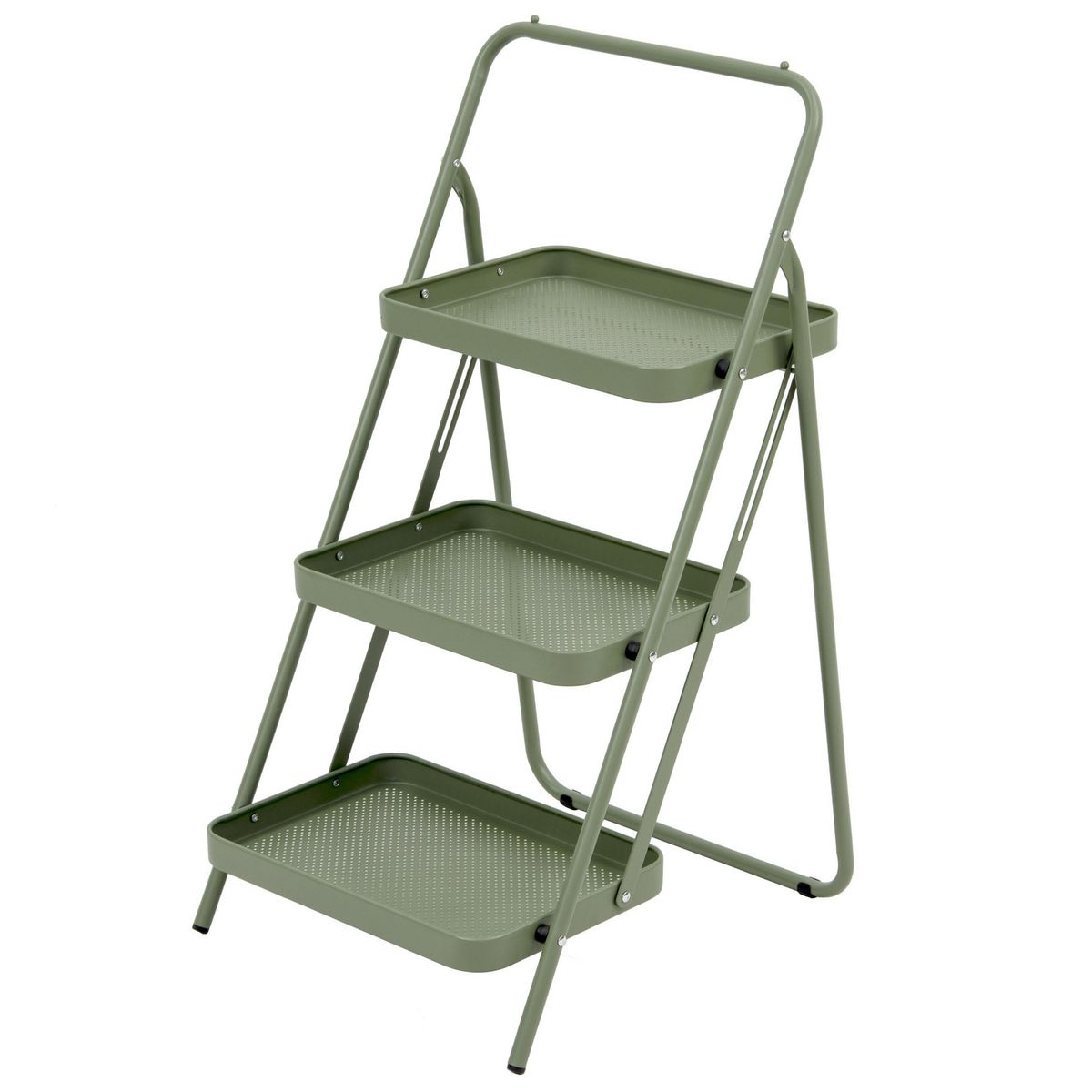 JUST HOME COLLECTION - Repisa Escalera Plegable Verde