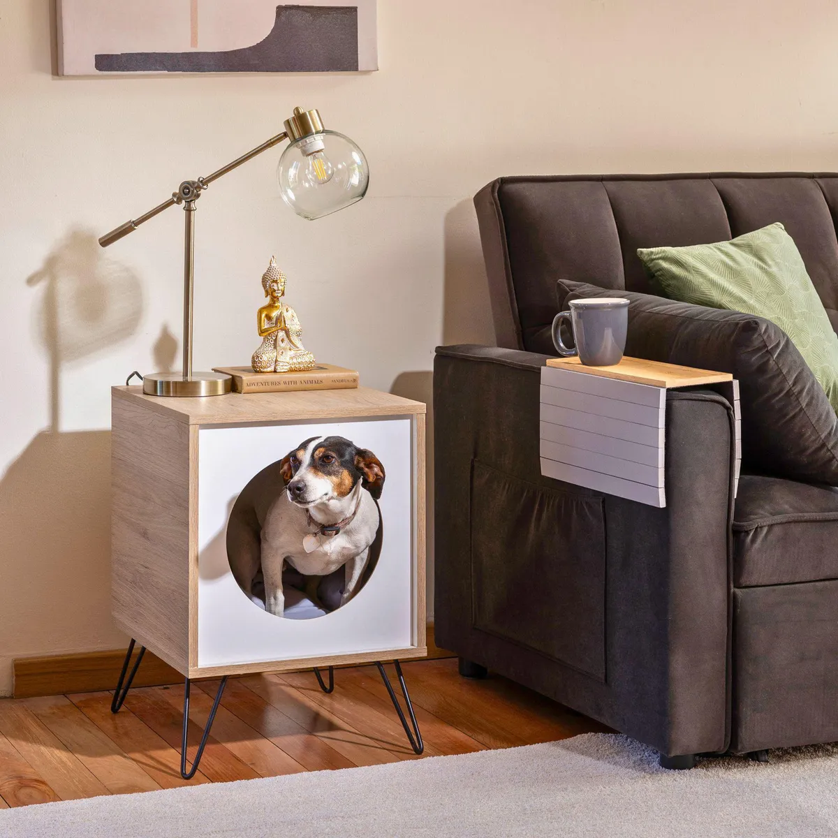 JUST HOME COLLECTION - Mesa Auxiliar Multifuncional Melamina Annie