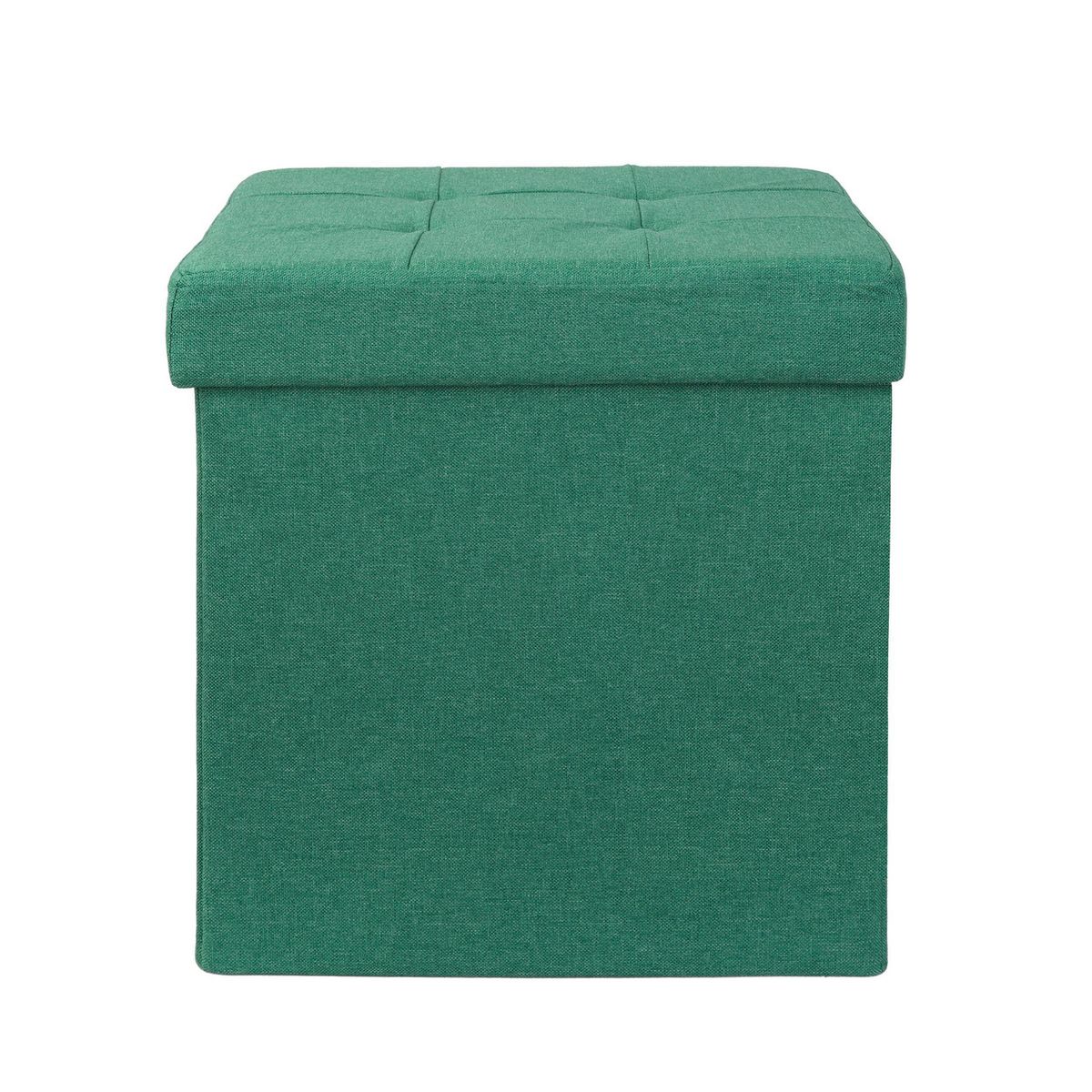 JUST HOME COLLECTION - Pouf Plegable Verde 38x38x38cm