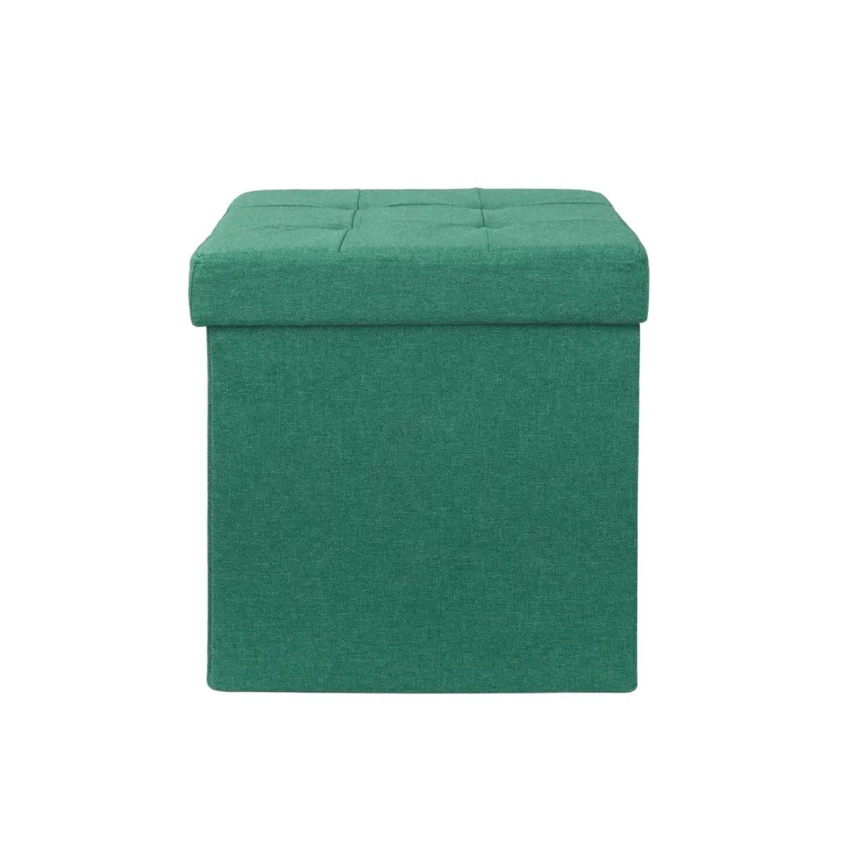 JUST HOME COLLECTION - Pouf Plegable Verde 38x38x38cm