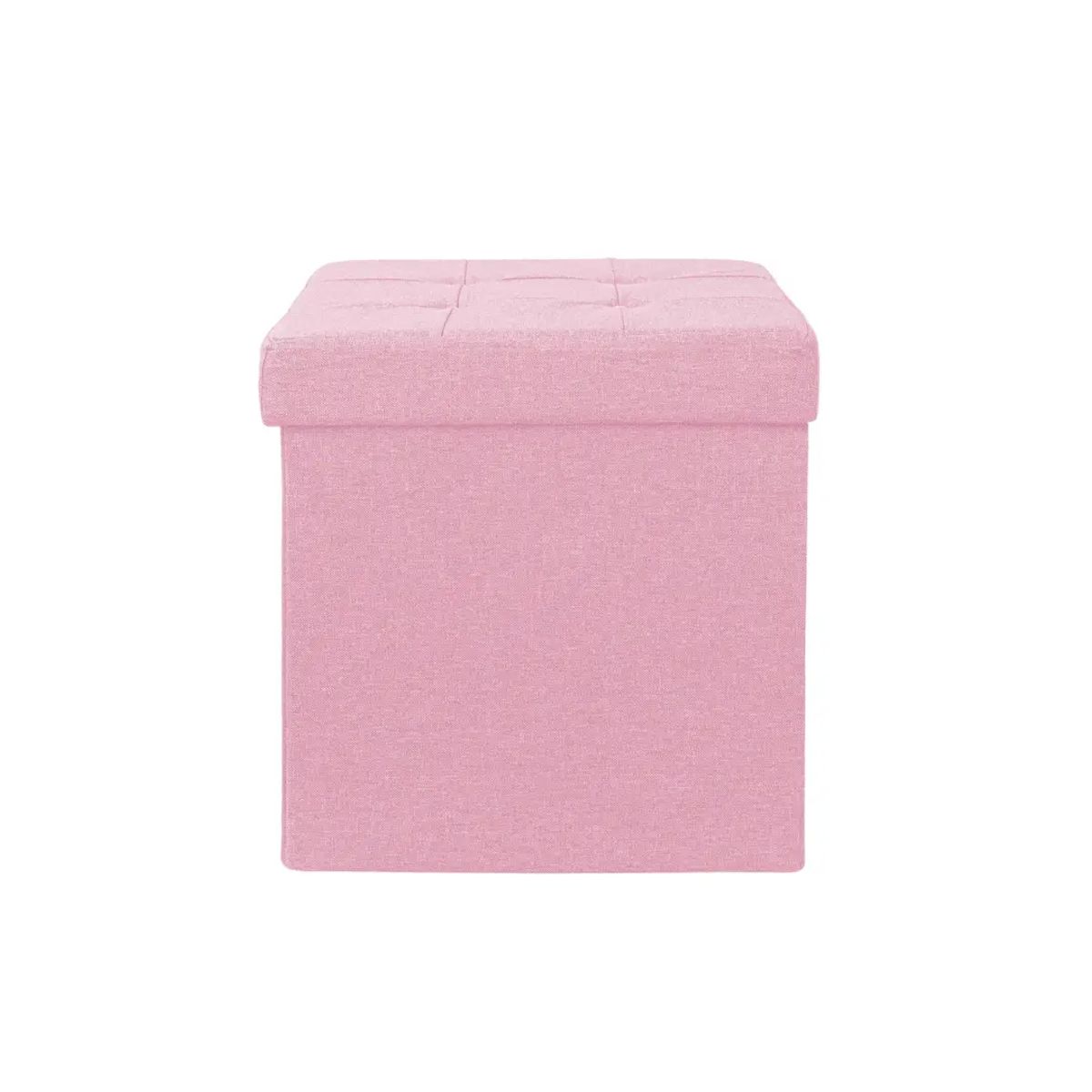 JUST HOME COLLECTION - Pouf Plegable Rosa 38x38x38cm