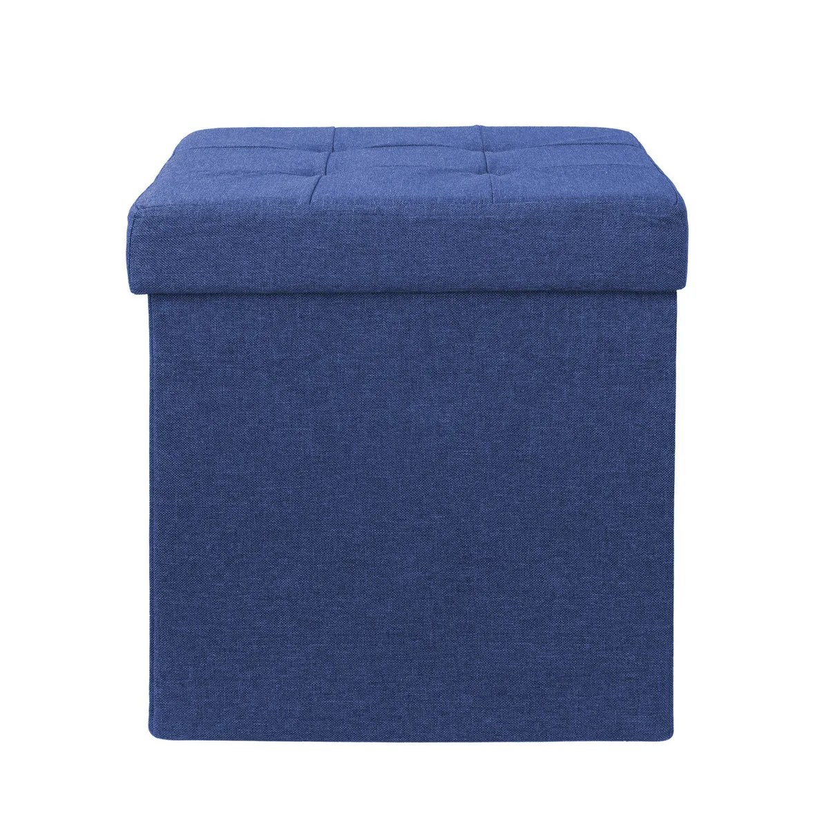 JUST HOME COLLECTION - Pouf Plegable Azul 38x38x38cm