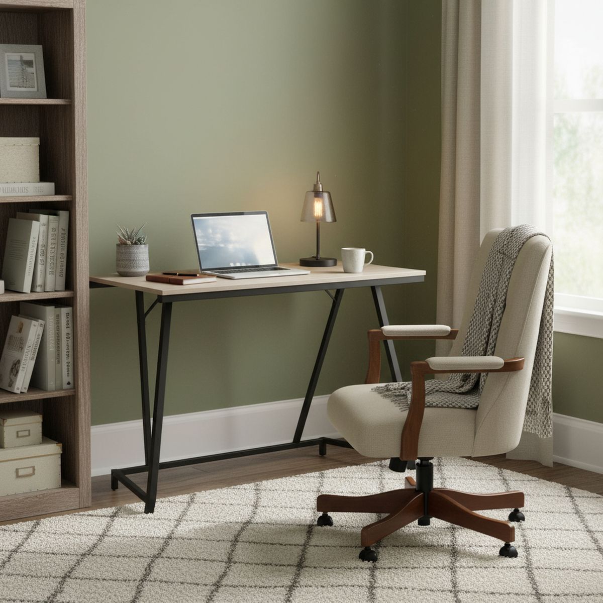 JUST HOME COLLECTION - Escritorio Ceniza Melamina Prate