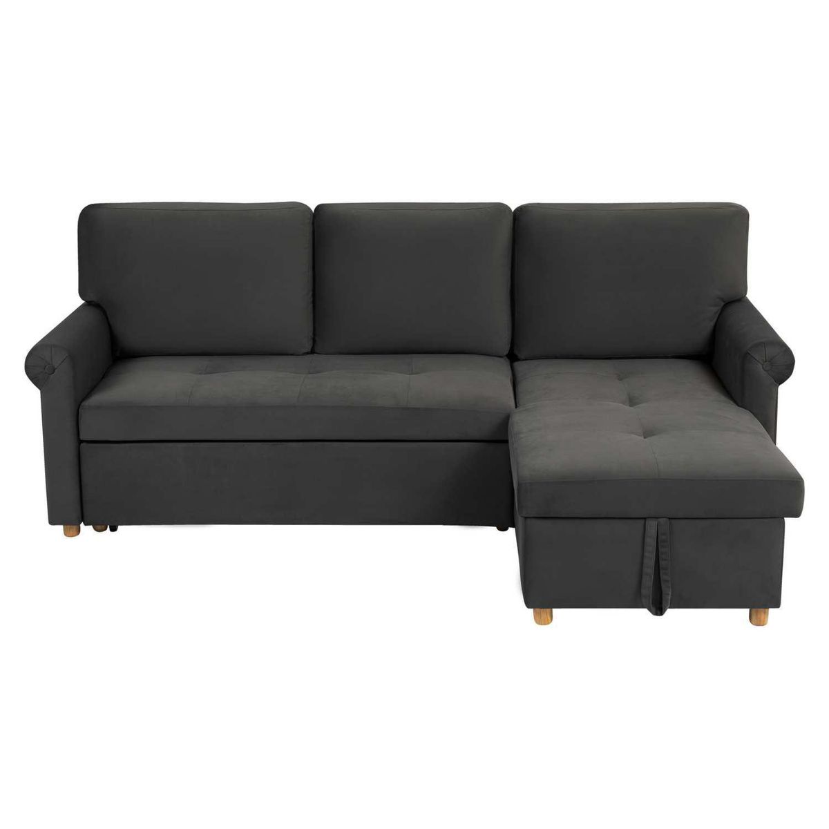 JUST HOME COLLECTION - Seccional Sofá Cama con Almacenamiento Josu