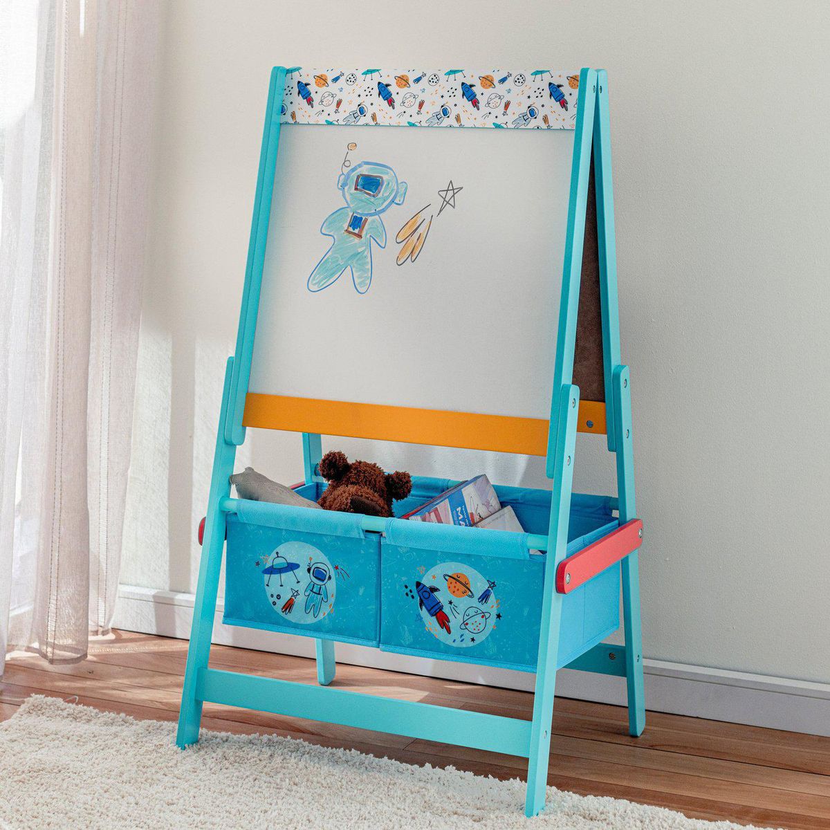 JUST HOME COLLECTION - Pizarra Infantil Cohetes