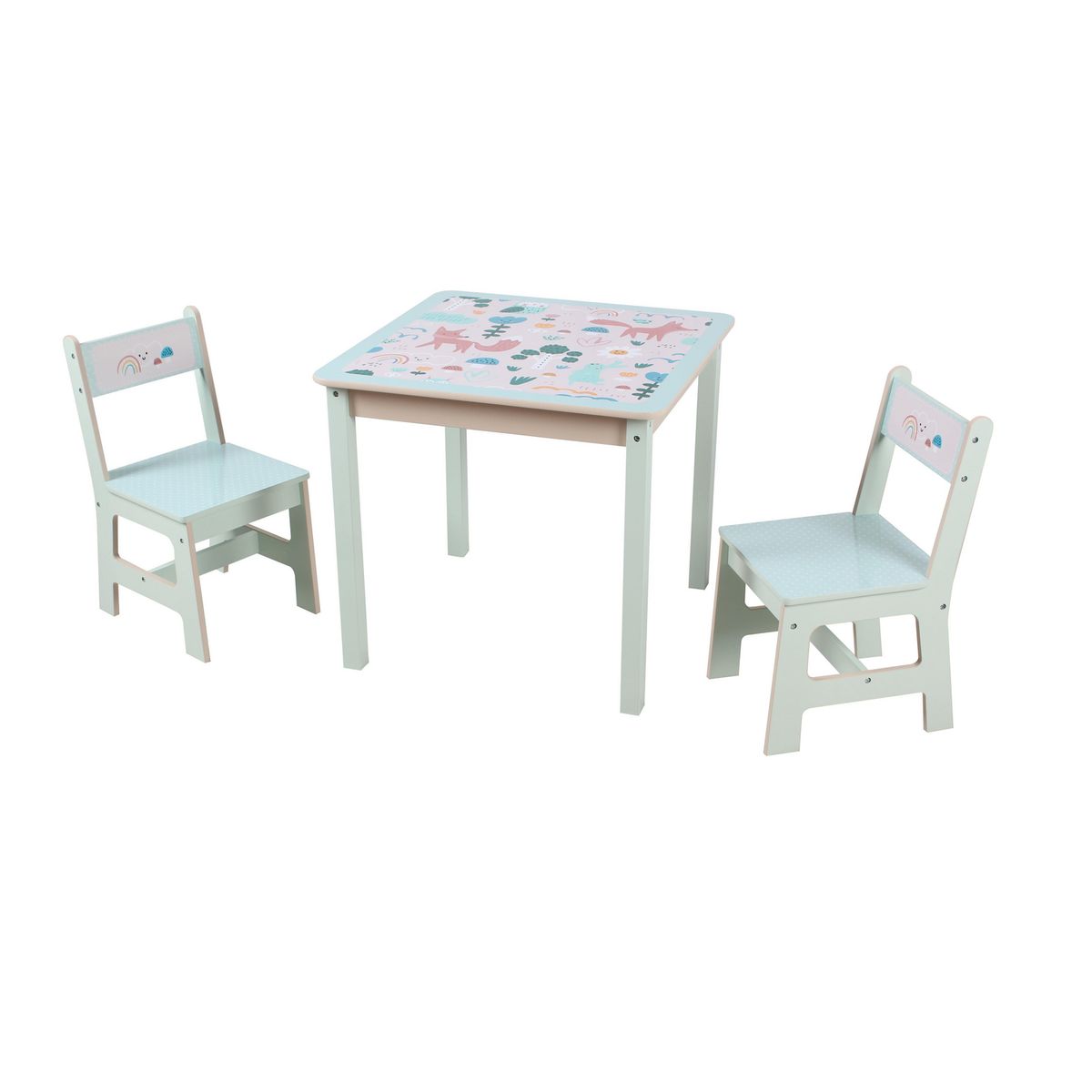 JUST HOME COLLECTION - Set de Mesa Bosque + 02 Sillas