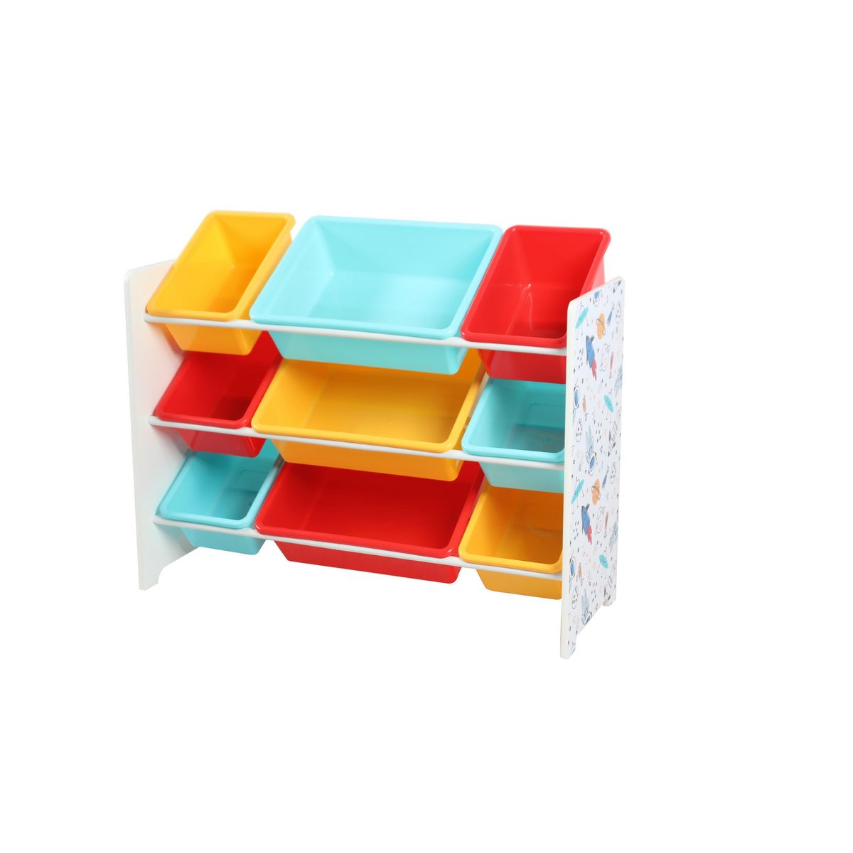 JUST HOME COLLECTION - Juguetero Infantil Cohetes 9 Cajas