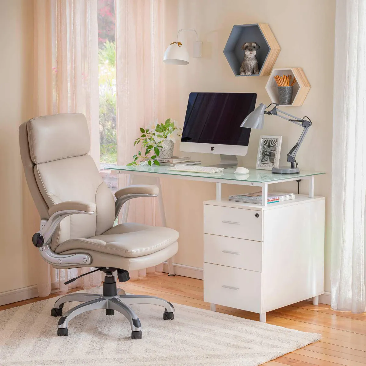 JUST HOME COLLECTION - Escritorio Tripoli Blanco