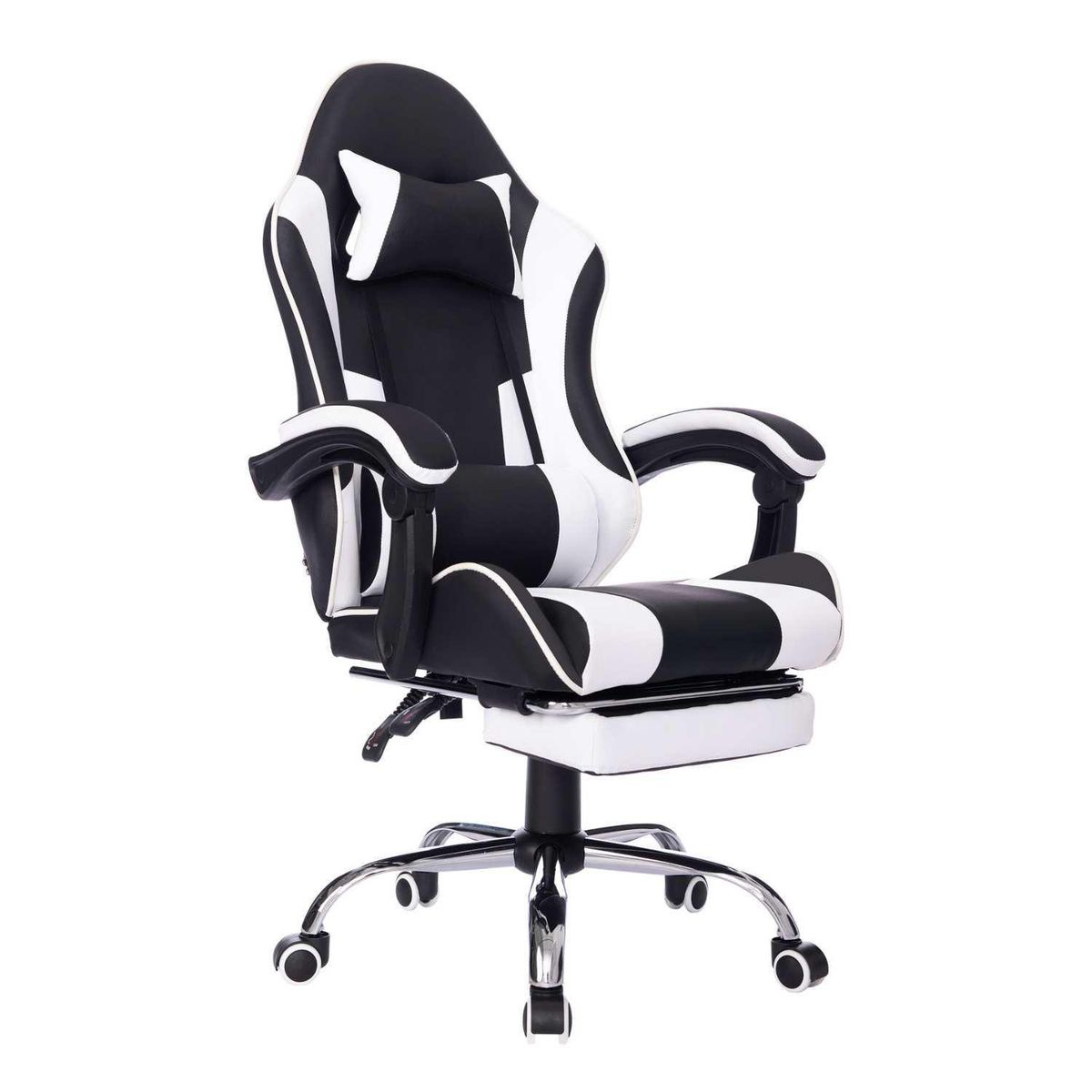 JUST HOME COLLECTION - Silla Gamer Masajeador con Reposapies Matrix