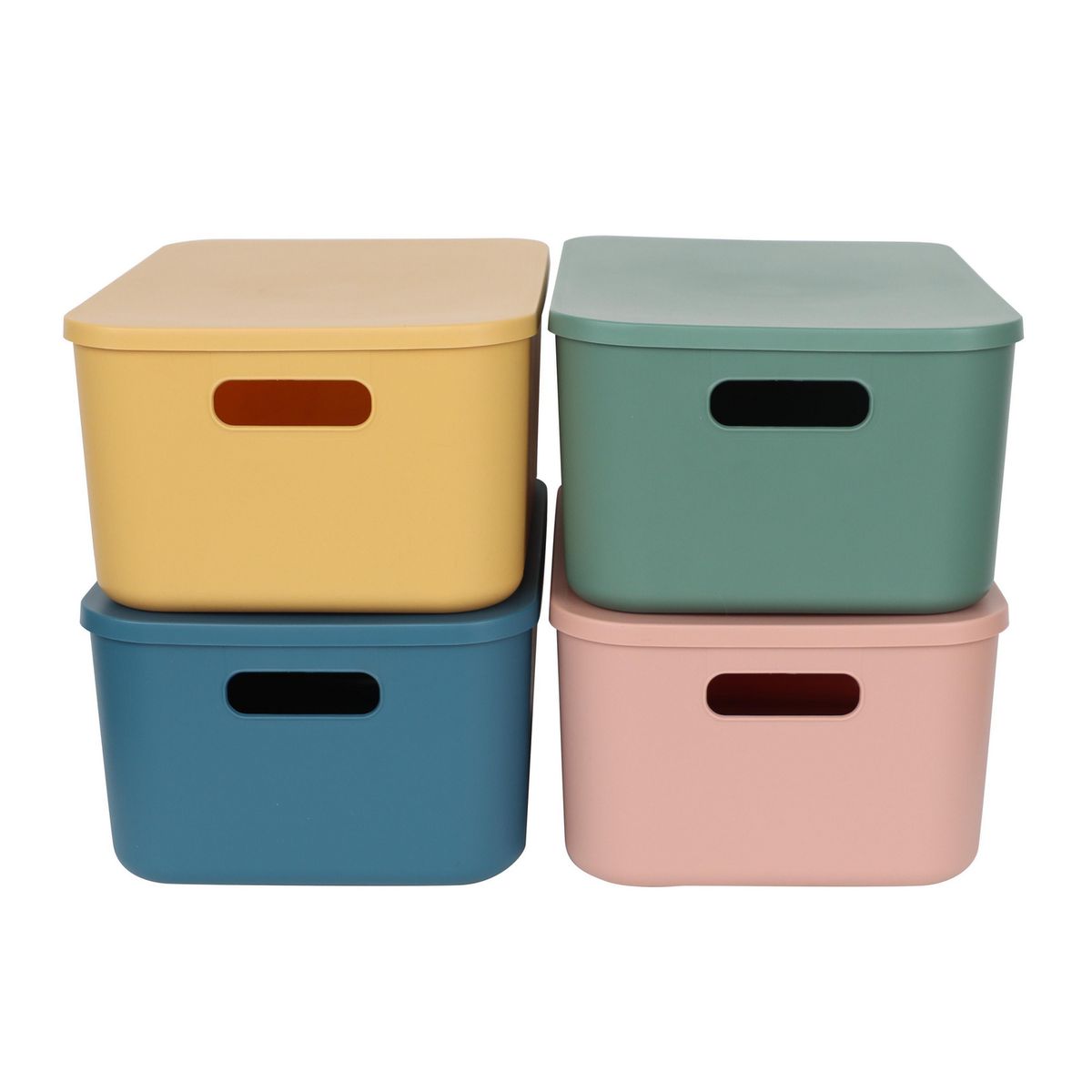 JUST HOME COLLECTION - Caja Arco con Tapa Azul
