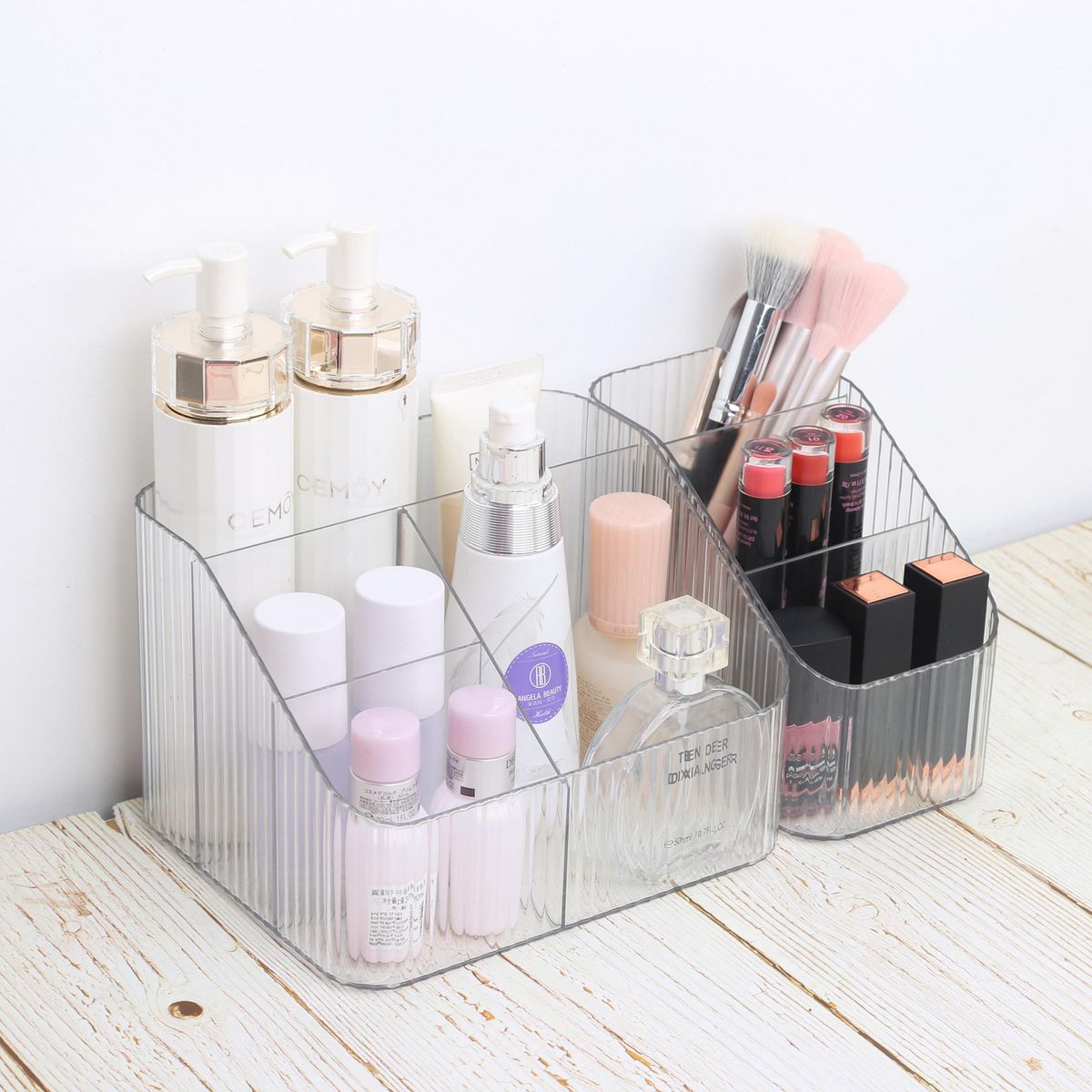 JUST HOME COLLECTION - Organizador Acrílico 3 Compartimentos