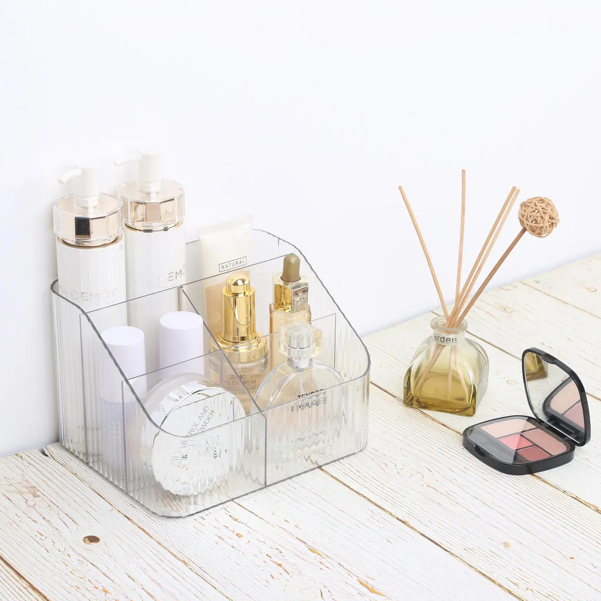 JUST HOME COLLECTION - Organizador Acrílico 5 Compartimentos