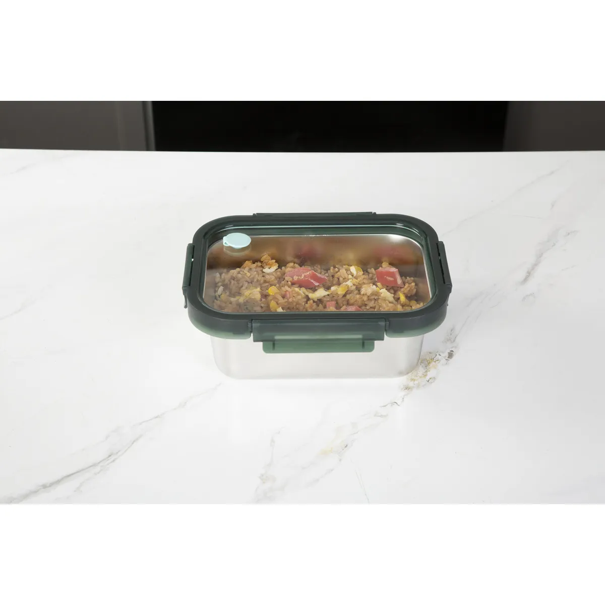 JUST HOME COLLECTION - Táper Rectangular Inoxidable 1200Ml