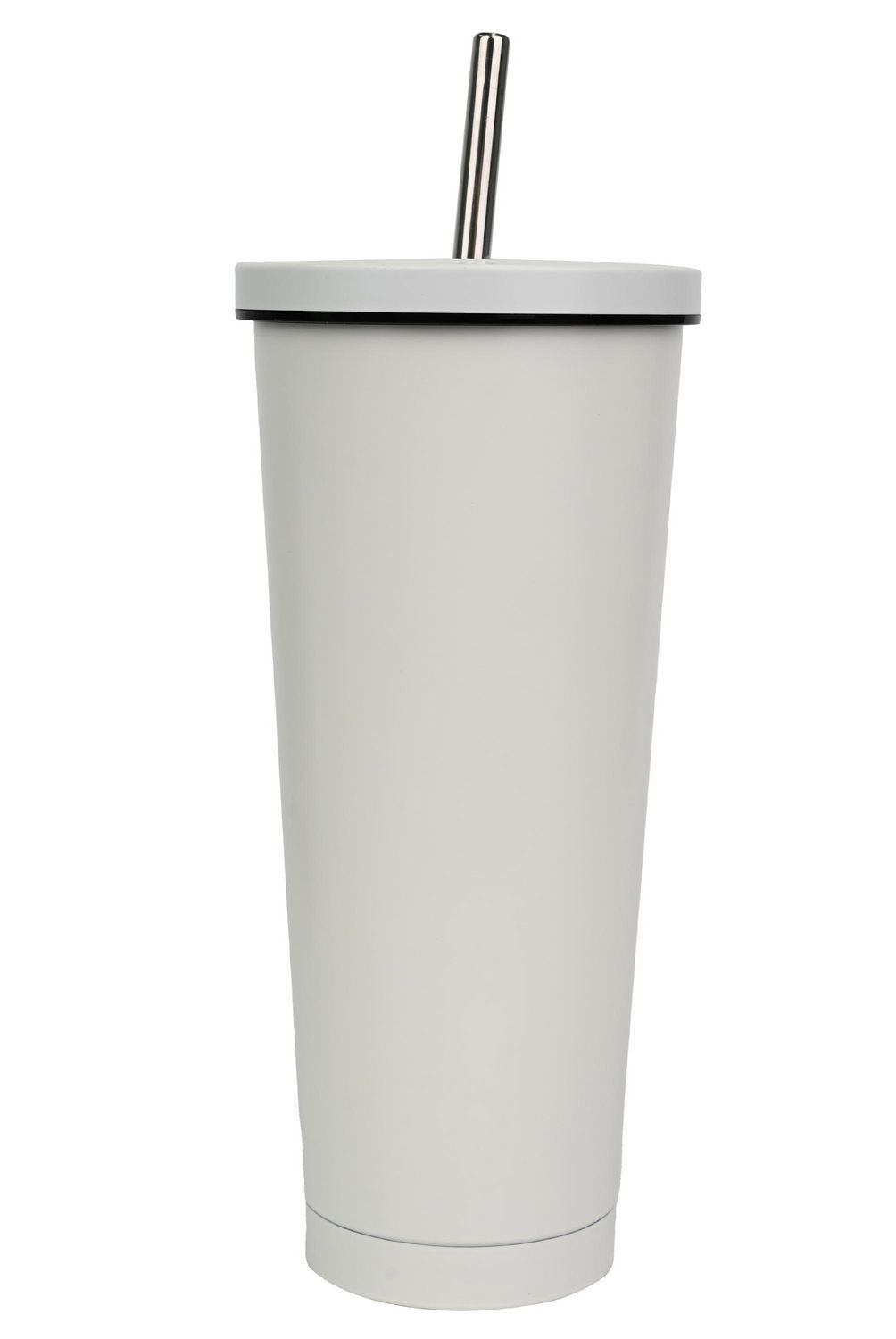 JUST HOME COLLECTION - Tomatodo Acero Inoxidable Con Cañita Blanco 750Ml
