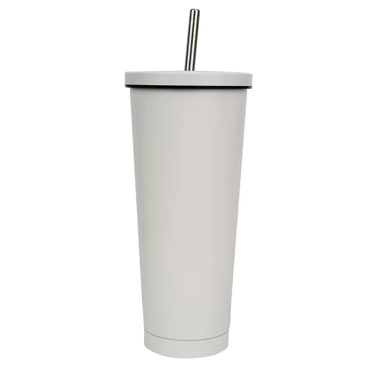 JUST HOME COLLECTION - Tomatodo Acero Inoxidable Con Cañita Blanco 750Ml