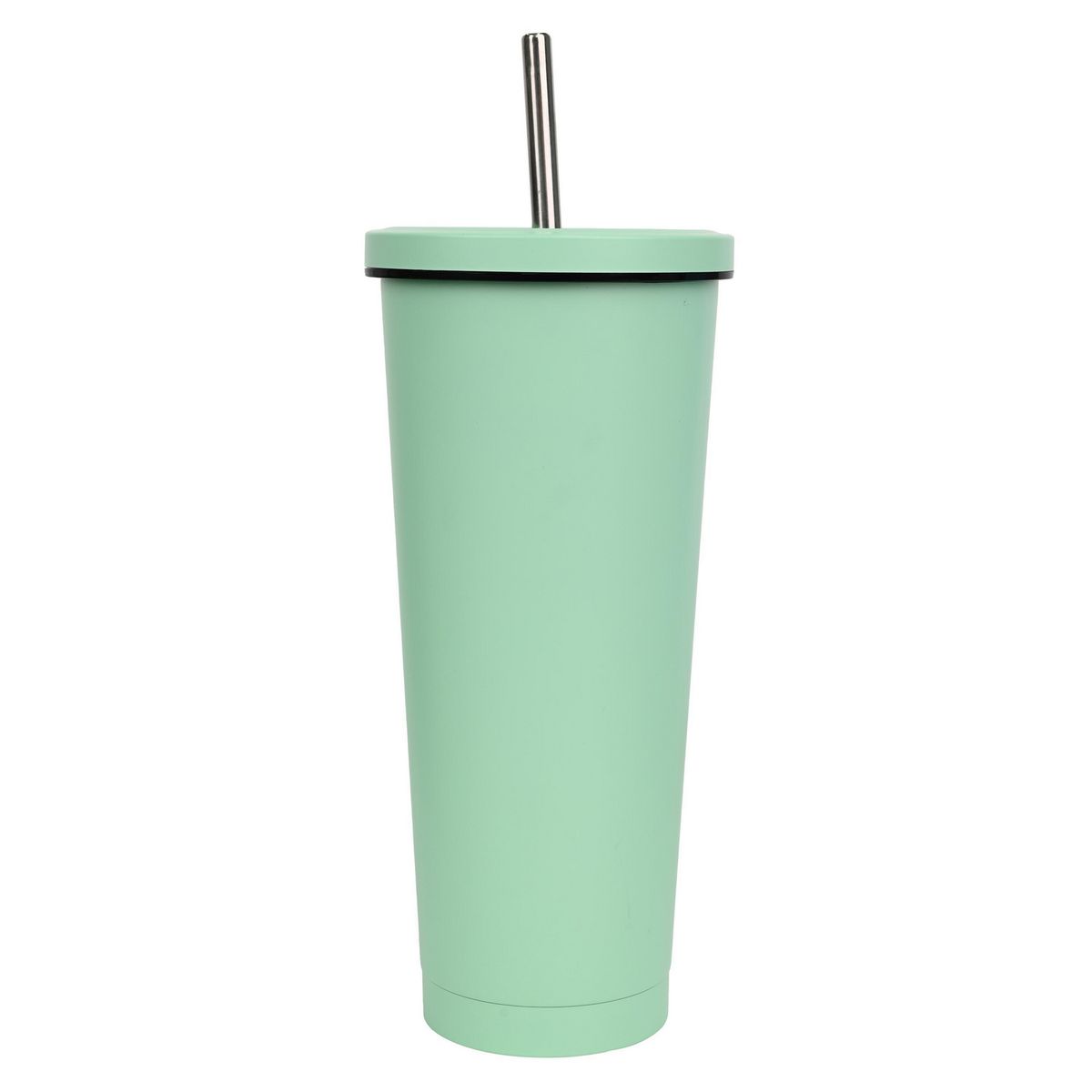 JUST HOME COLLECTION - Tomatodo Acero Inoxidable Con Cañita Verde 750Ml