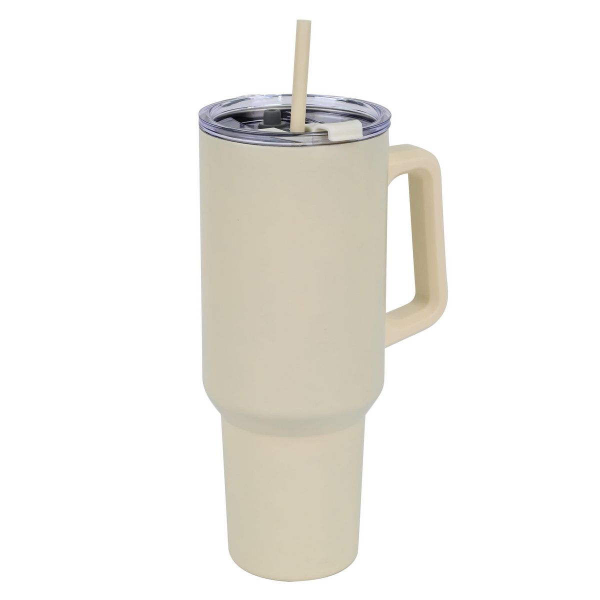 JUST HOME COLLECTION - Tomatodo Taza Inoxidable con Cañita Blanco 1200ml