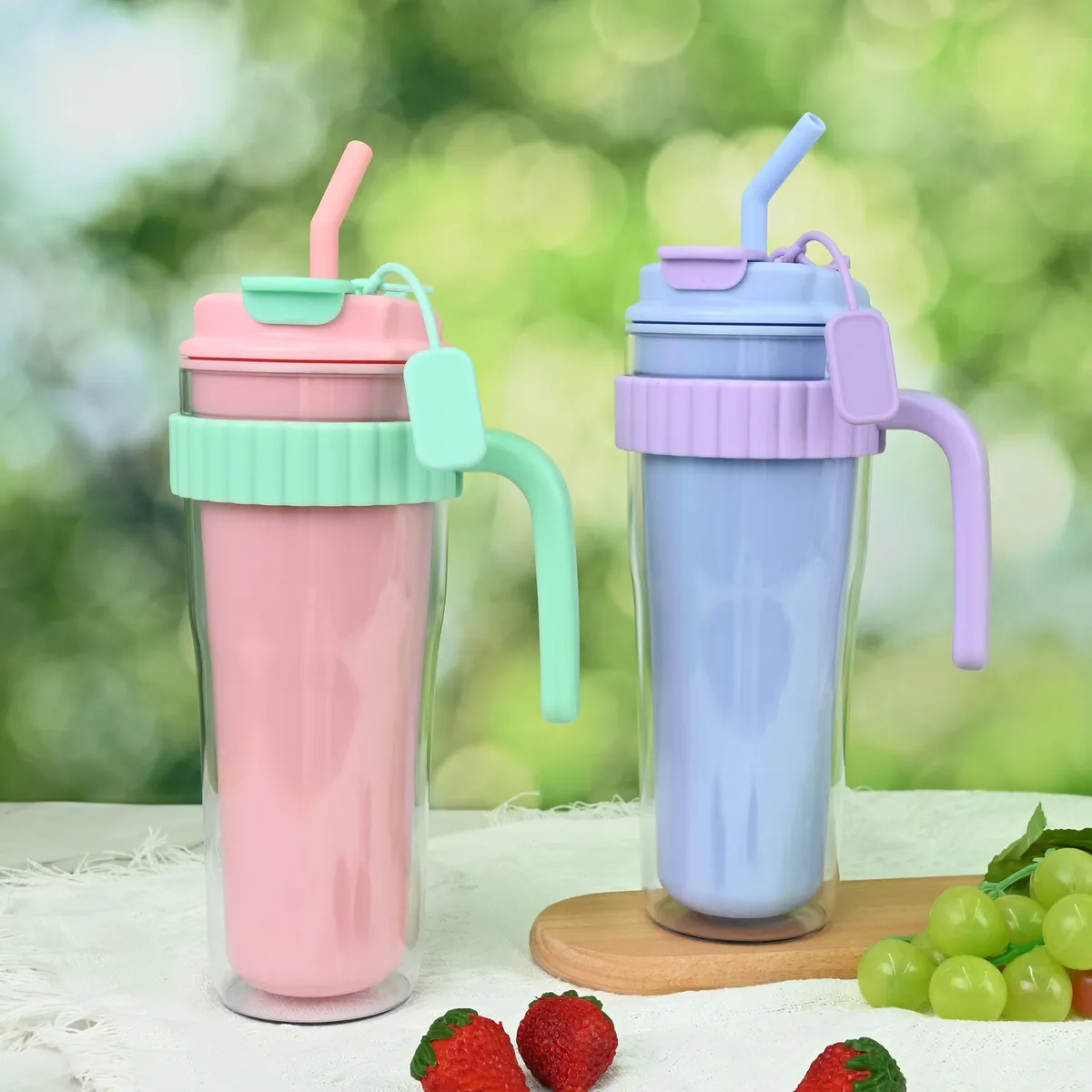 JUST HOME COLLECTION - Tomatodo Con Asa Y Cañita Celeste 900Ml