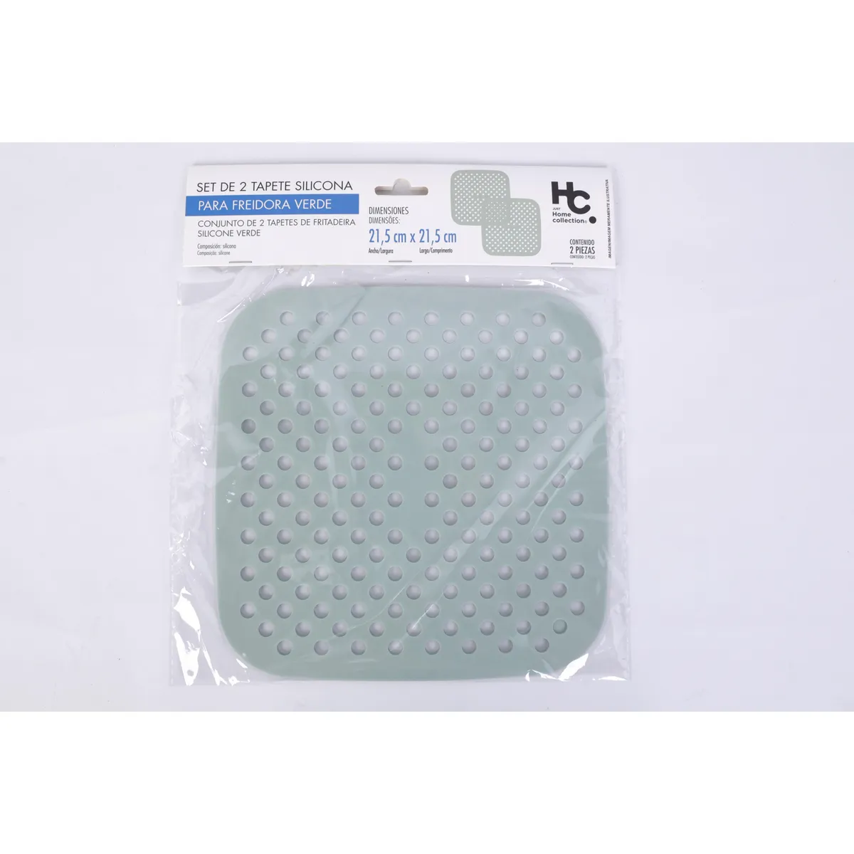 JUST HOME COLLECTION - Set 02 Tapete Silicona Verde