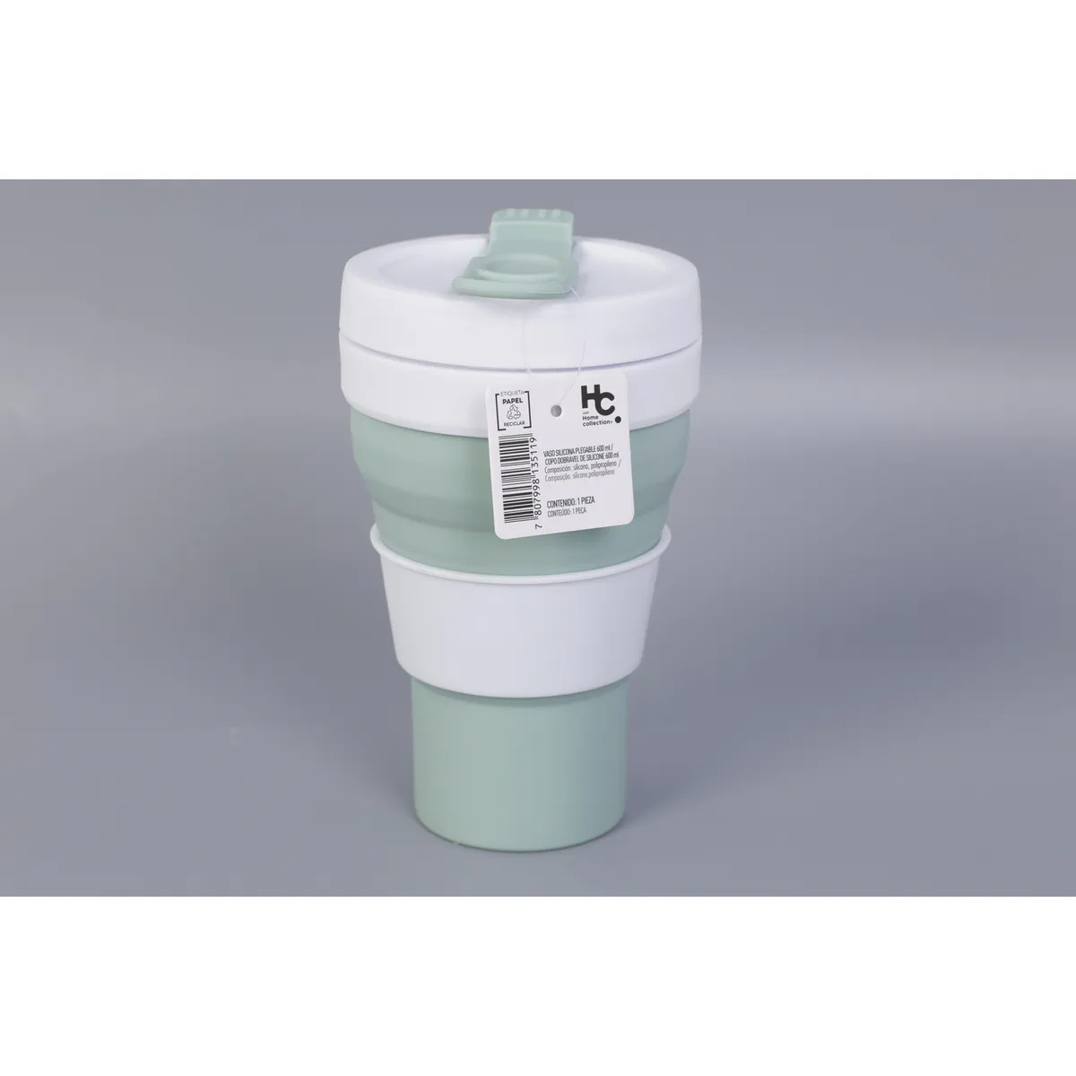 JUST HOME COLLECTION - Vaso de Silicona Plegable 600ml