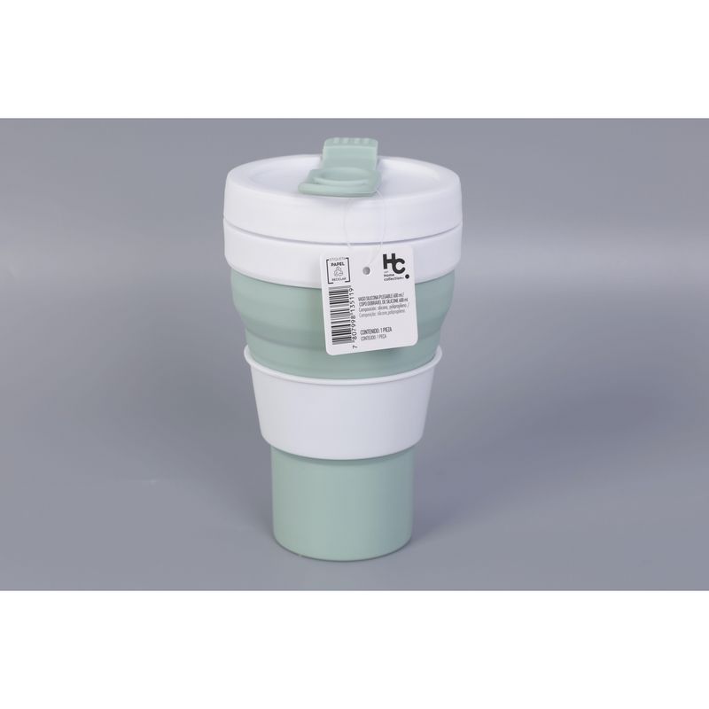 JUST HOME COLLECTION - Vaso de Silicona Plegable 600ml