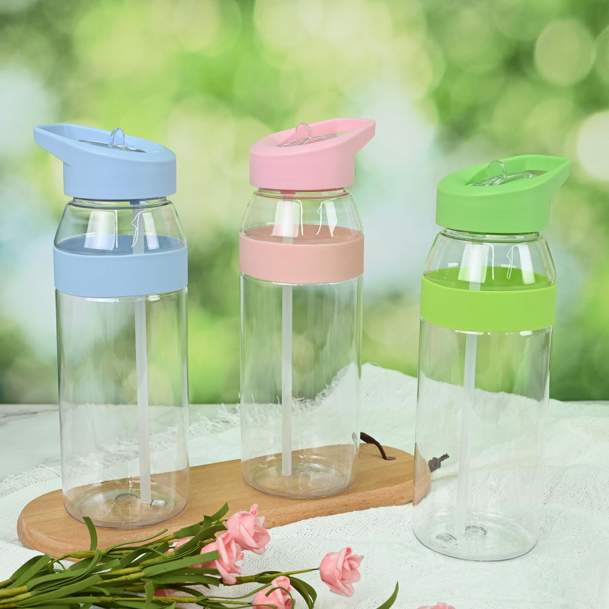 JUST HOME COLLECTION - Tomatodo Celeste/Transparente 860Ml