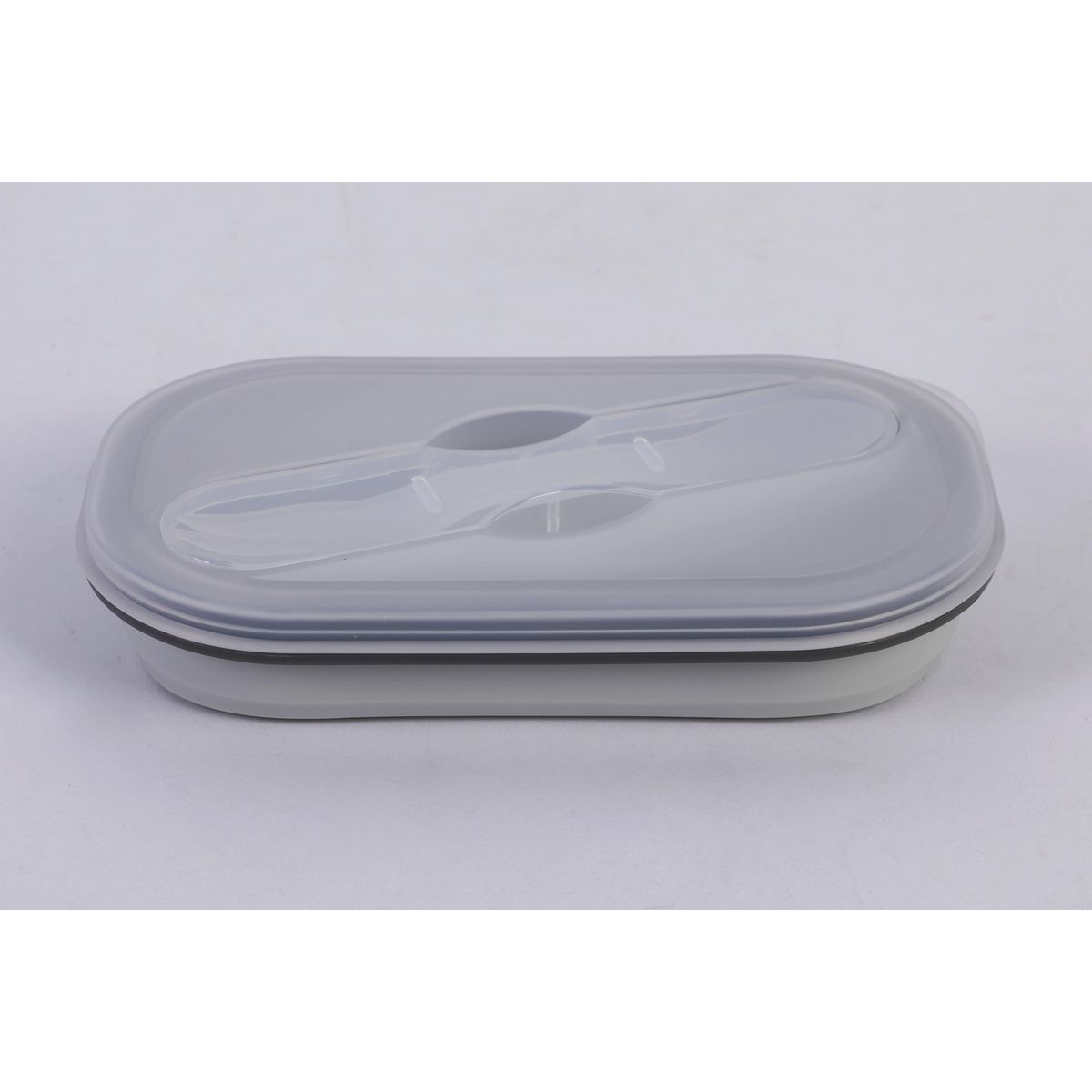 JUST HOME COLLECTION - Táper De Silicona Gris 18X10.5X7Cm