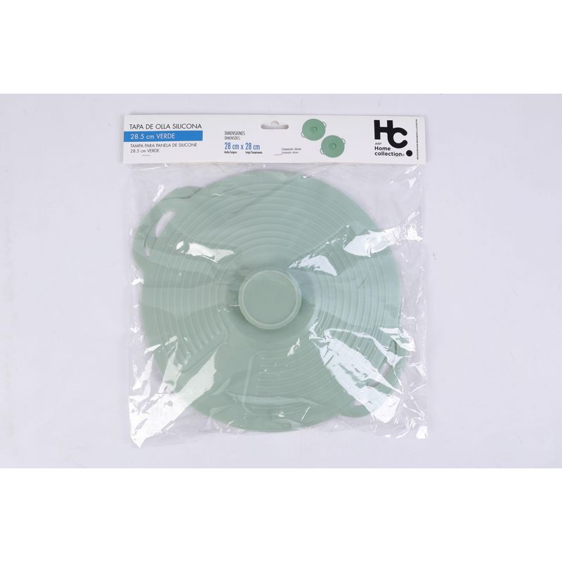 JUST HOME COLLECTION - Tapa de Olla de Silicona Verde 28.5cm