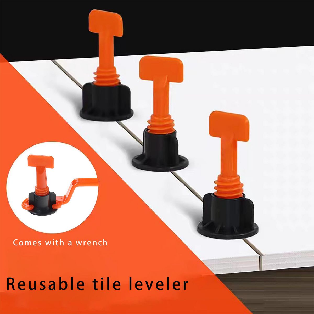 TOPEX - Set Nivelador con Llave 50 Unidades