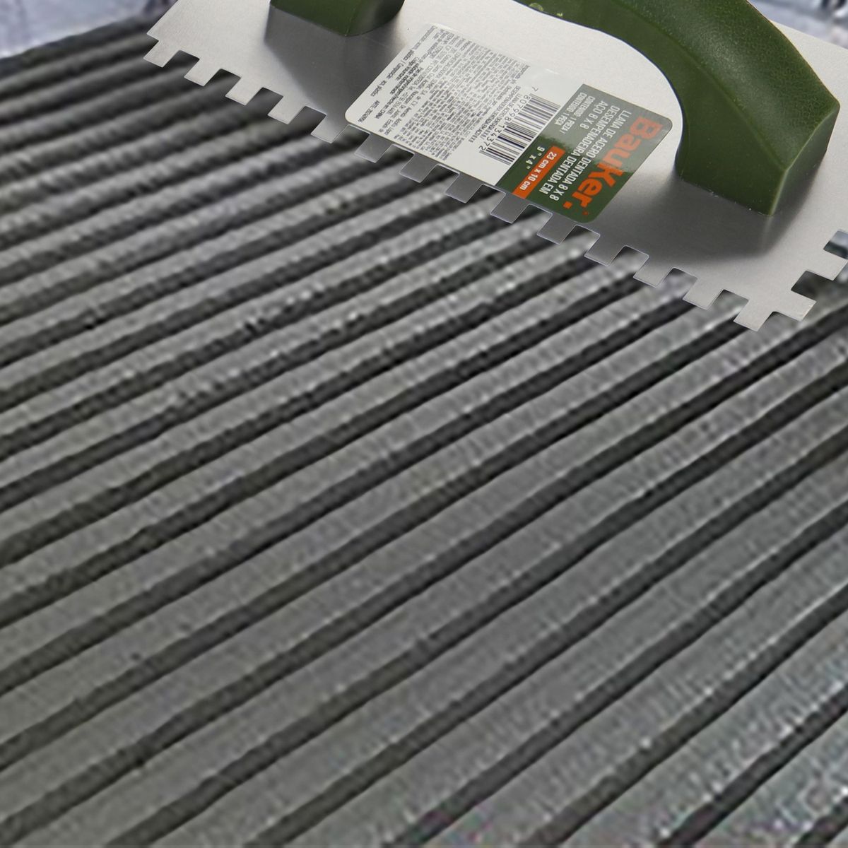 BAUKER - Llana Acero Económica 8 x 8