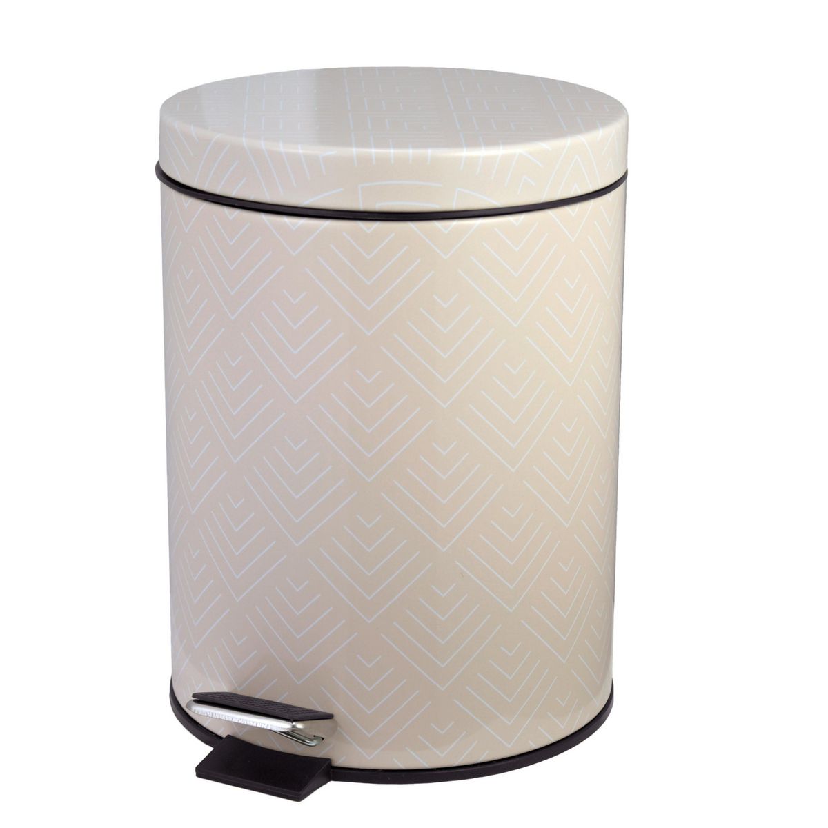 CASA BONITA - Papelera de Metal Dirt Beige 5L