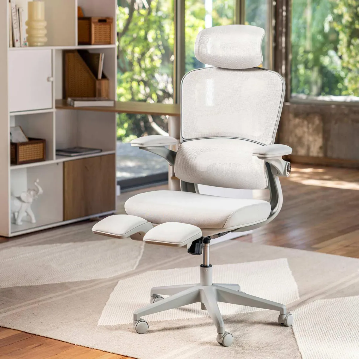 JUST HOME COLLECTION - Silla de Oficina Ergonómica Mendoza Gris