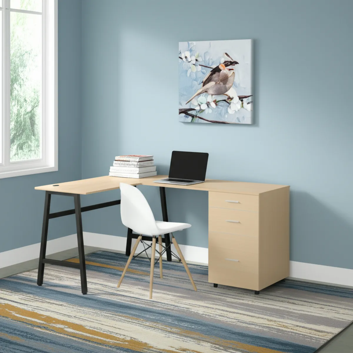 JUST HOME COLLECTION - Escritorio con Entrada USB Dinamarca